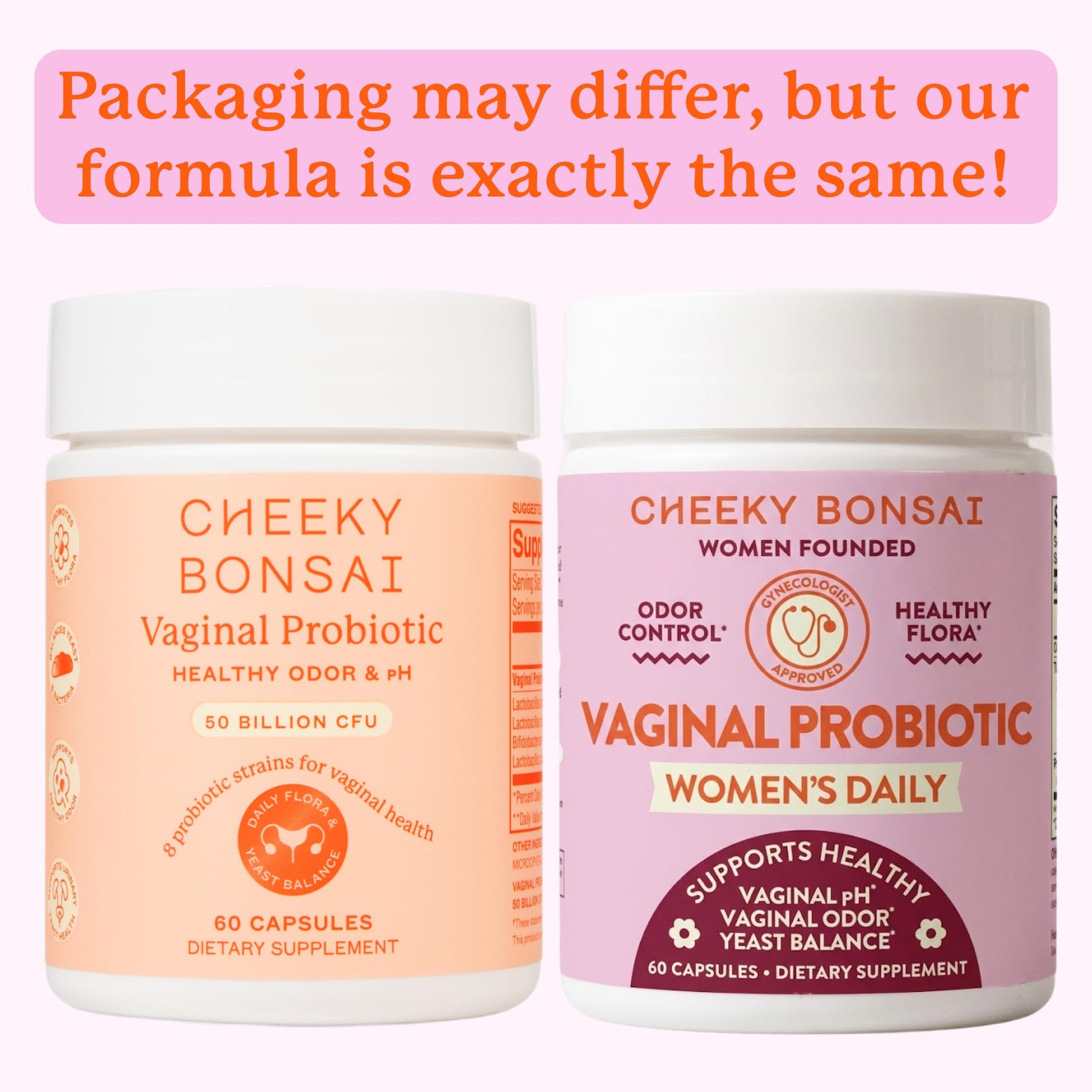 Cheeky Bonsai Vaginal Probiotic for Women pH Balance with Maximum Support 20 Billion CFU Probiotics - 8 Unique Strains for Her - Lactobacillus Blend - 60 Capsules Cheeky Bonsai uk supplements