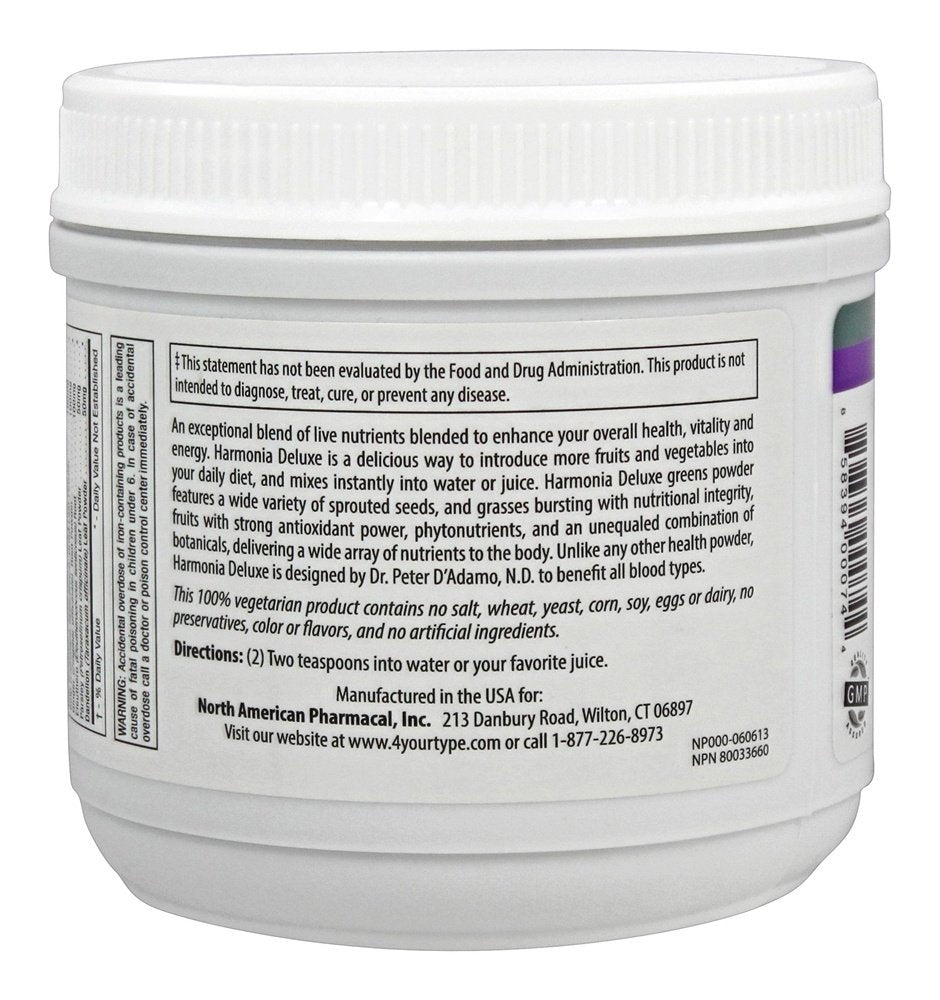 D'Adamo Personalized Nutrition Harmonia Deluxe, 7 Ounce D'Adamo Personalized Nutrition uk supplements
