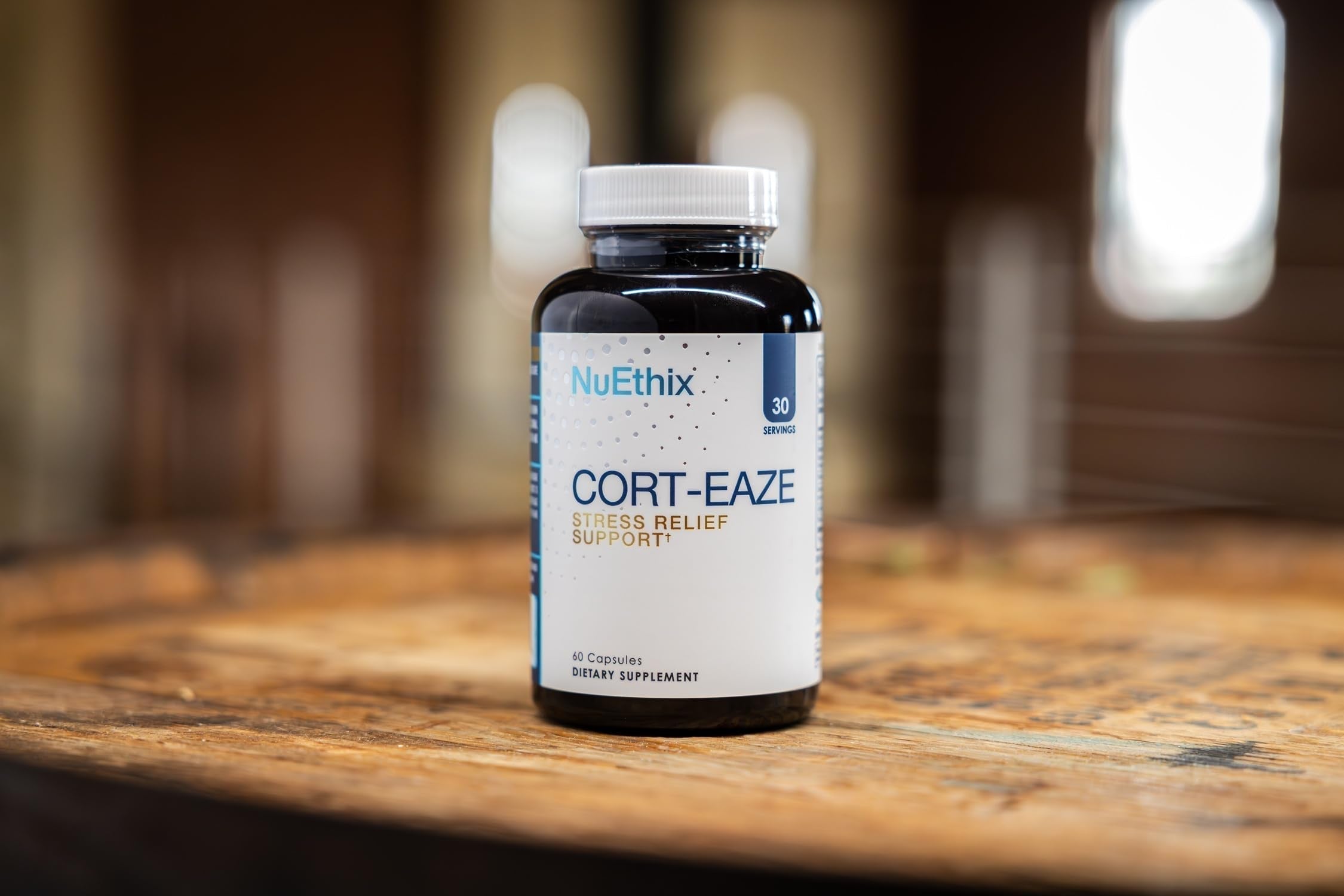 NuEthix Formulations Cort-Eaze - Cortisol Supplement - Health Support Supplement with Ashwagandha, L-Theanine & Rhodiola Rosea - Relaxation and Deep Sleep, 60 Capsules, 30 Servings NuEthix Formulations uk supplements