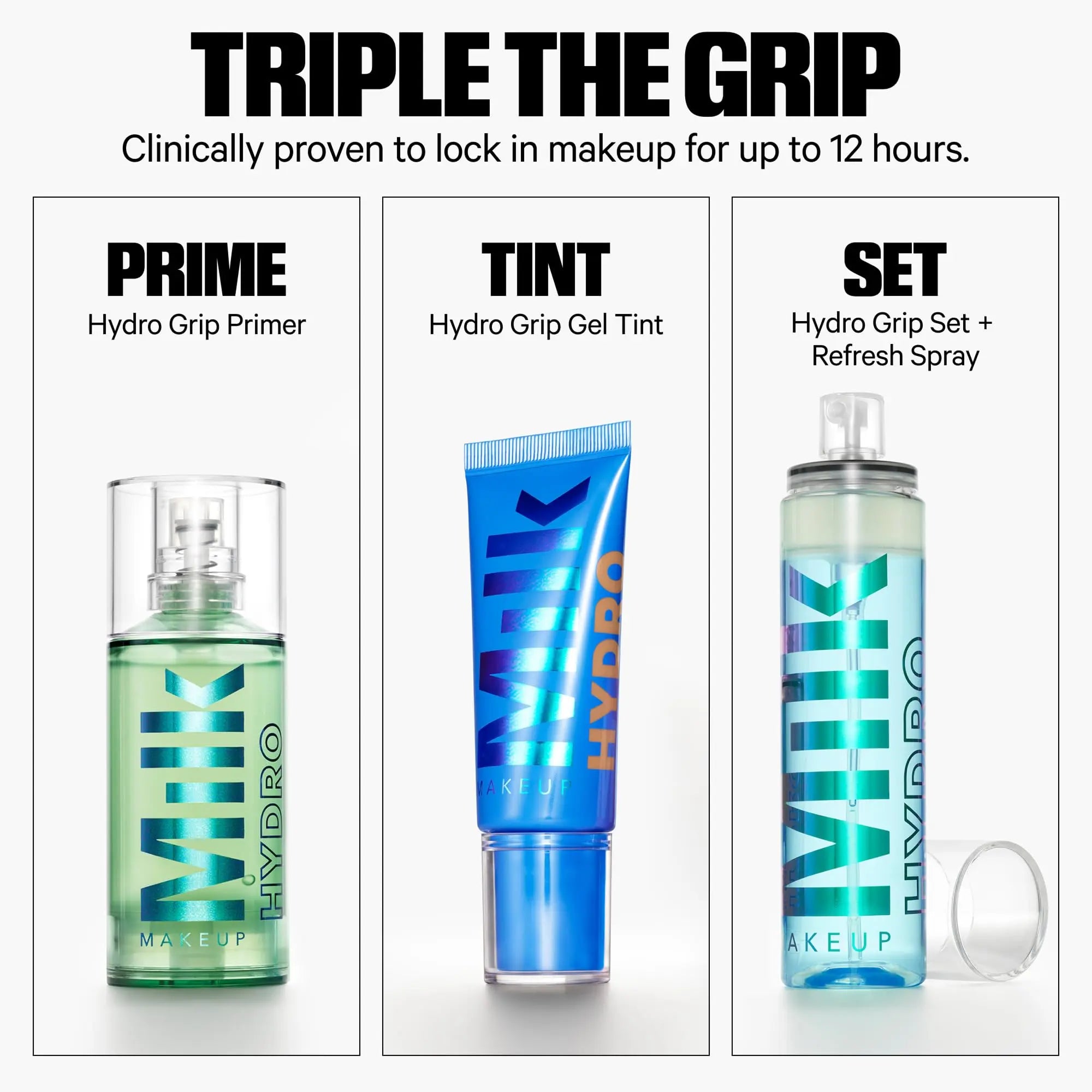 Milk Makeup Hydro Grip Primer with Hyaluronic Acid + Niacinamide – Hydrating Face Primer Grips Makeup for Up to 12 Hours – Silicone-Free, Lightweight Gel with Dewy Finish – 0.33 oz Milk Makeup uk supplements