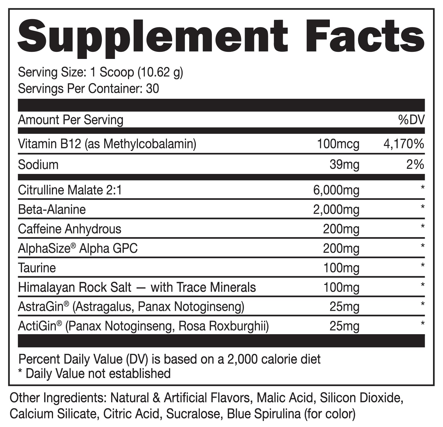 Bucked Up Pre Workout 6 Grams Citrulline, 2 Grams Beta Alanine, and 3 Other Registered Bucked Up uk supplements