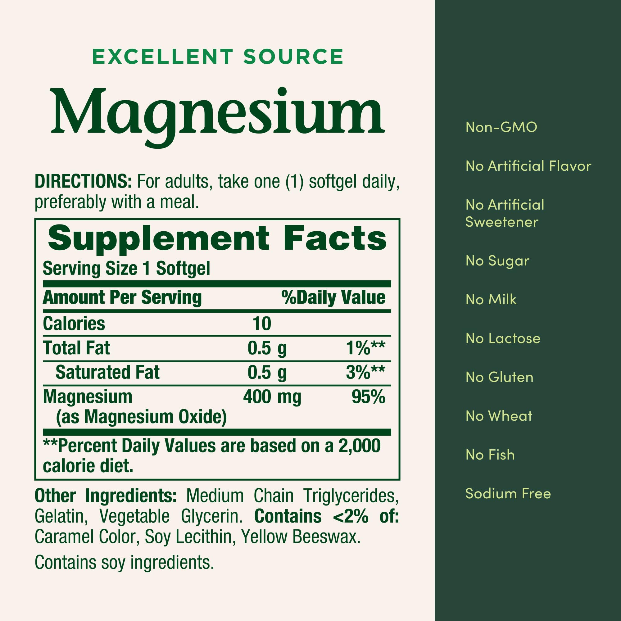 Nature's Bounty Magnesium 400 mg Softgel, Whole Body Support, Magnesium Supplements for Men and Women, Heart, Nerve & Bone Health, 75 Softgels (Pack of 1) Nature's Bounty uk supplements