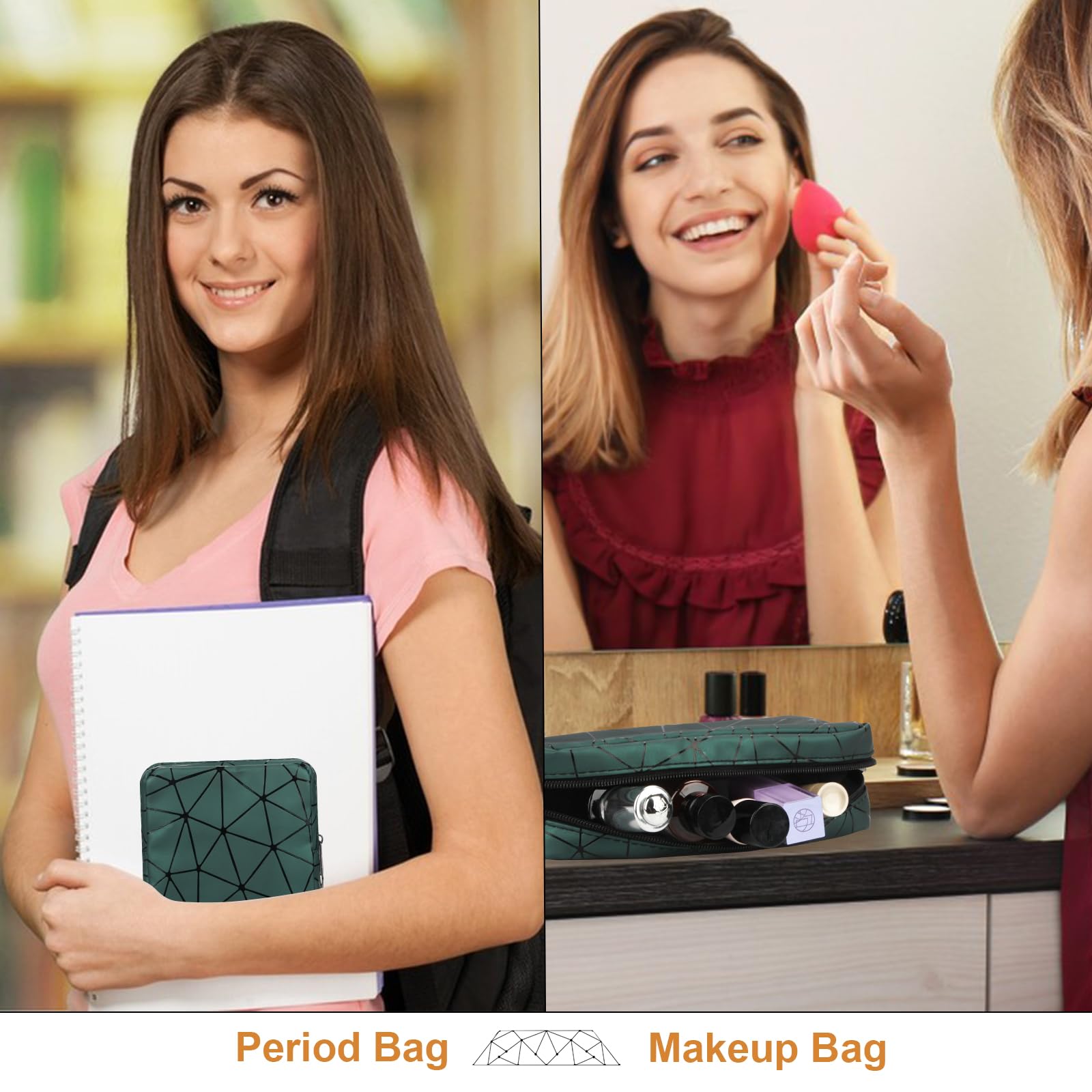 Likesing Sanitary Napkin Storage Bag, Leather First Period Kit for Girls 9-12, Portable Tampon Menstrual Likesing uk supplements
