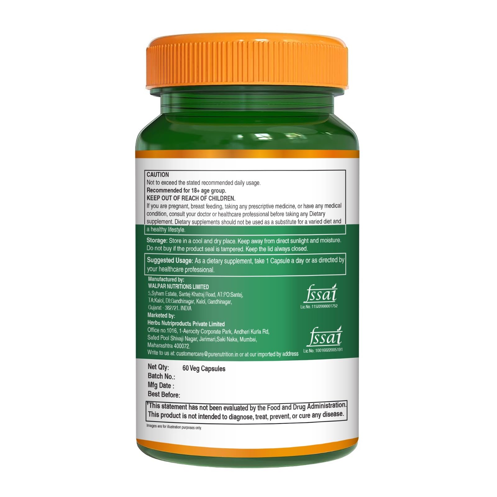 Pure Nutrition Lung Health Supplement | 60 Caps | Herbal Lung Support Formula with Quercetin, Vitamin C, Nettle, Vasaka Leaf, Lotus, Licorice & Ginger. PURE NUTRITION NATURAL TREASURES uk supplements