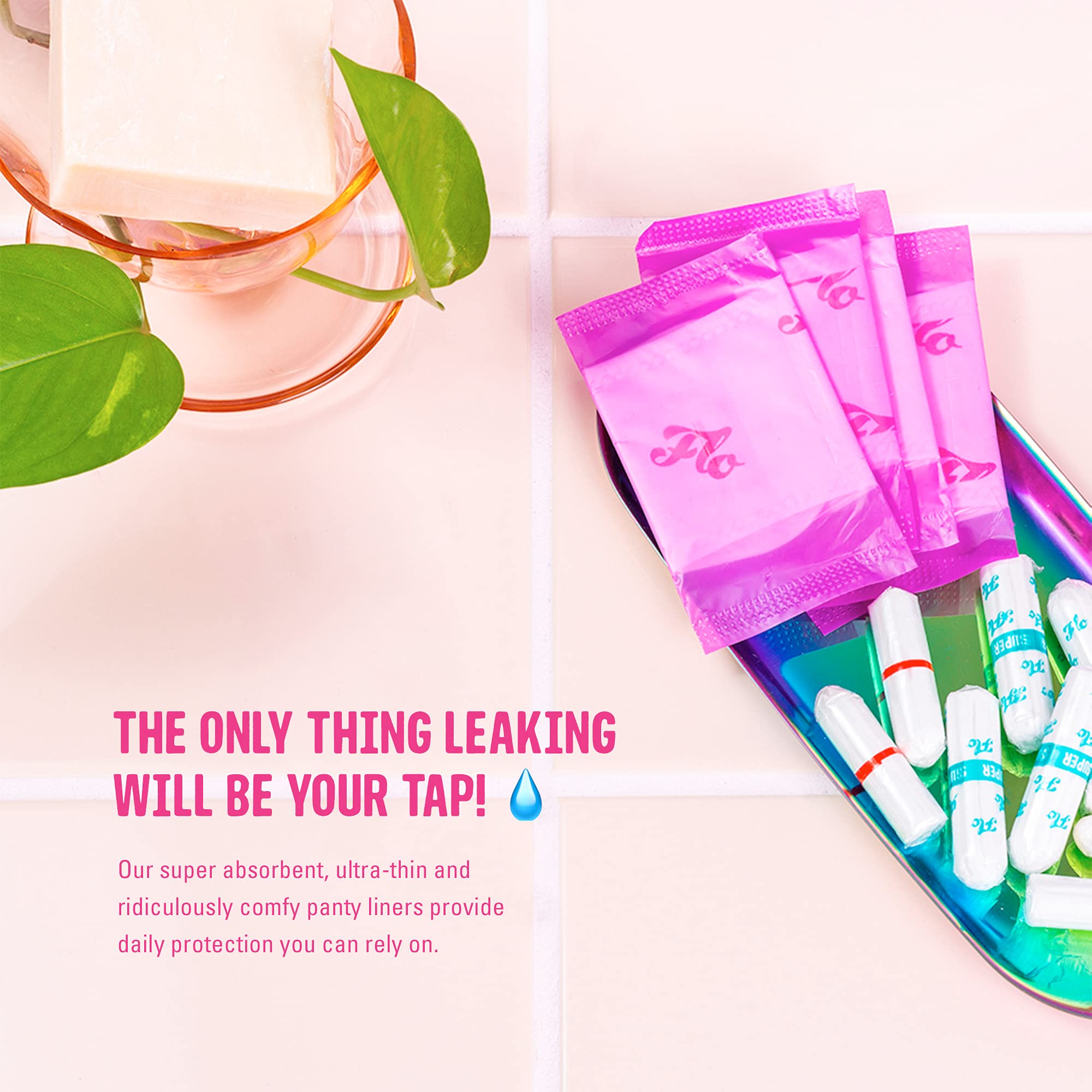 FLO - Organic Bamboo Daily Panty Liners, Plant-Based Cotton, Biodegradable FLO uk supplements