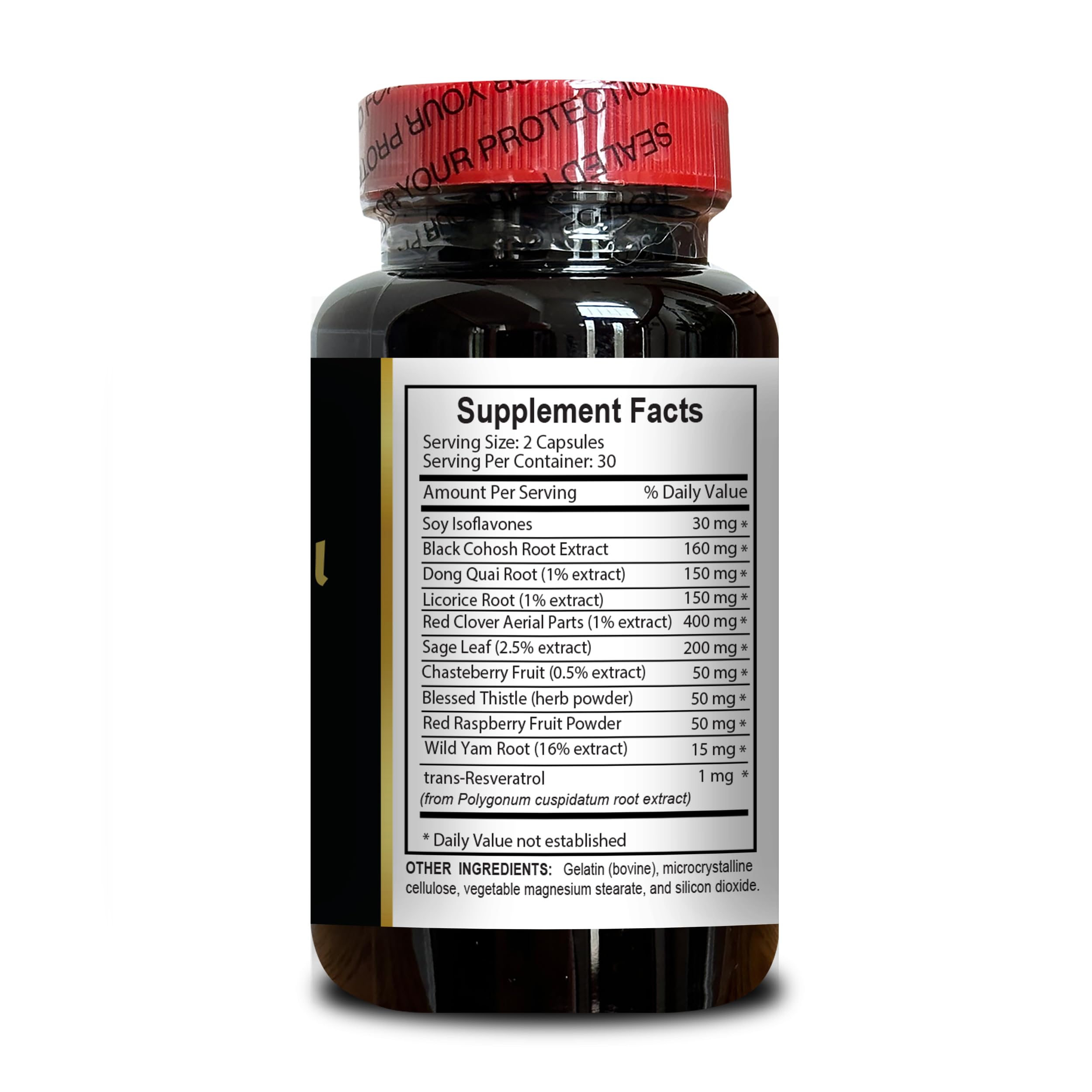 MENOPAUSE SUPPORT SUPPLEMENT - Perimenopause Supplements Women for Hot Flashes, Menopause Support, Supplement for Women Supports Hormone Balance with Black Cohosh - 1 Bottle 60 Capsules OLANTA TRADE SOLUTION uk supplements