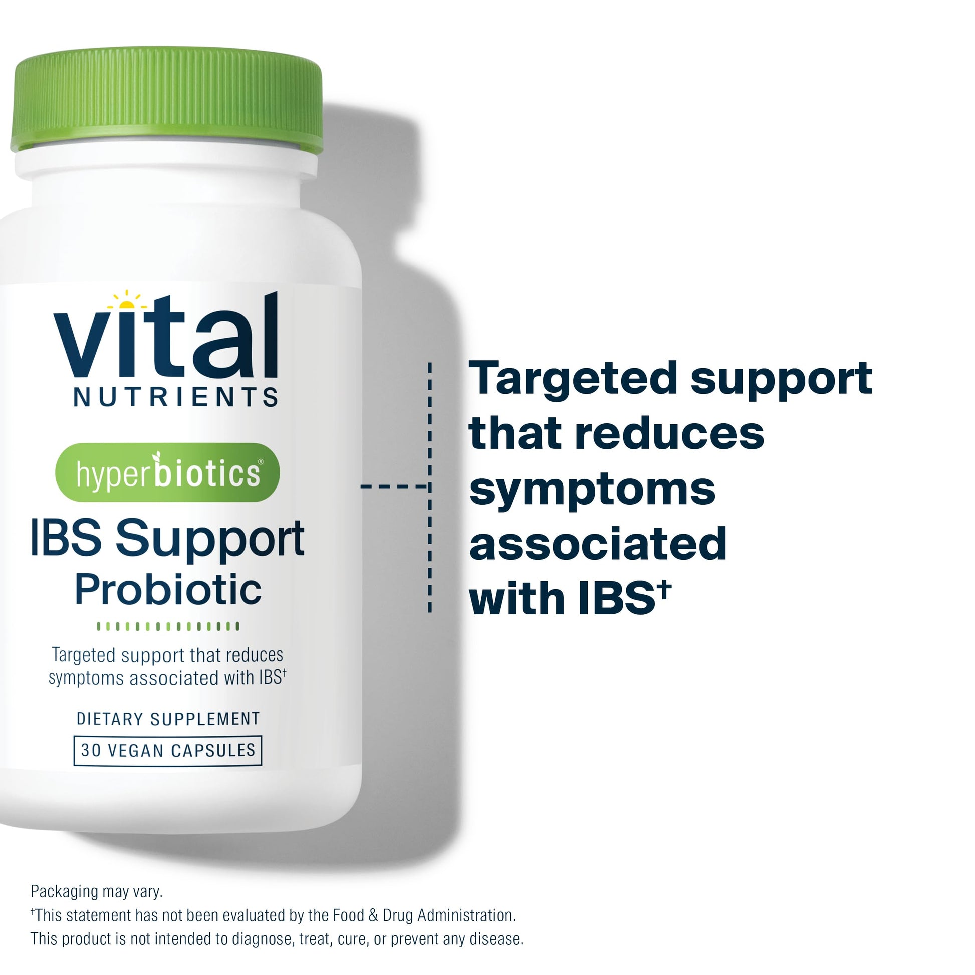 Hyperbiotics Vital Nutrients IBS Probiotic | Reduce Symptoms of IBS* | Clinically Studied Vegan probiotic for IBS Relief from Bloating, Gas, Diarrhea, & Abdominal Discomfort* | 30 Capsules Hyperbiotics uk supplements