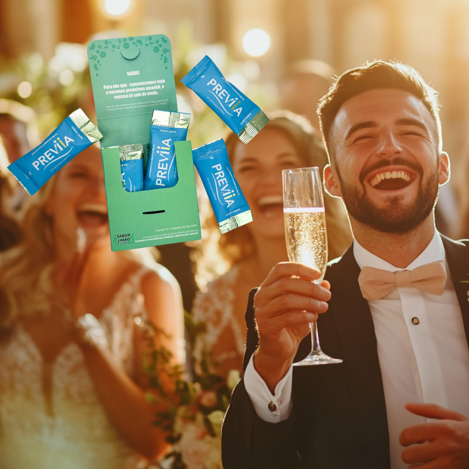 Previia – Pre-Drink Supplement | Nutrients Before Social Drinking | Cysteine, Choline, B-Complex, Magnesium, VIT C | Lemon Flavor | Soluble Drink | 6 Doses | Feel Better After Drinking Previia uk supplements