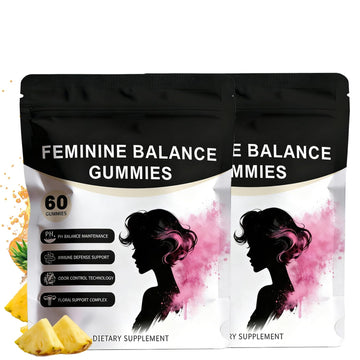 Pineapple Feminine Balance Gummies with Probiotics | Support for pH Balance & Freshness | Daily Intimate Wellness Support | Sugar-Free, Vegan | 60 Count (2) Nuora Balance uk supplements