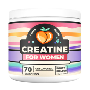 Creatine Supplement for Women's Booty Gains - Unflavored Micronized Creatine Peach Pump uk supplements