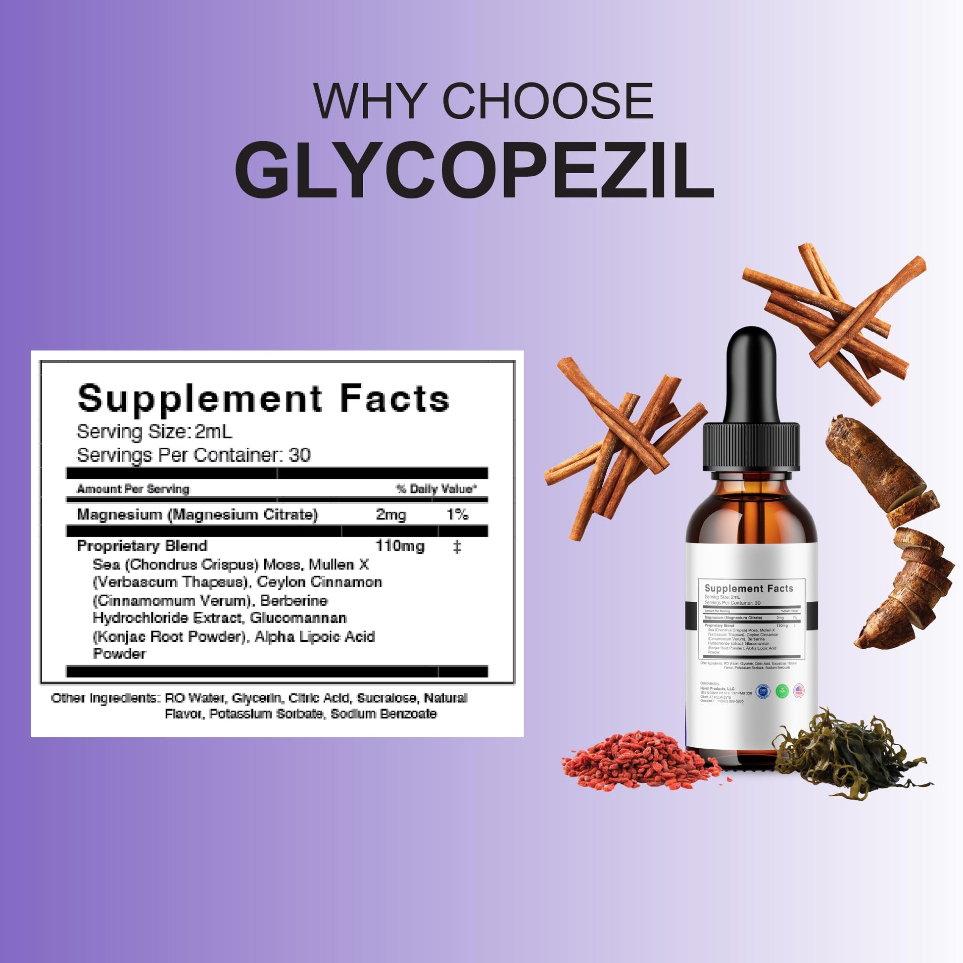 BLUE VIBE Glycopezil Drops, Glyco pezil Advanced Maximum Strength Overall Health & Blood Support Supplement, Glycopezil Premium Daily Health and Overall Energy Formula (2 Pack - 4oz / 120ml) BLUE VIBE uk supplements