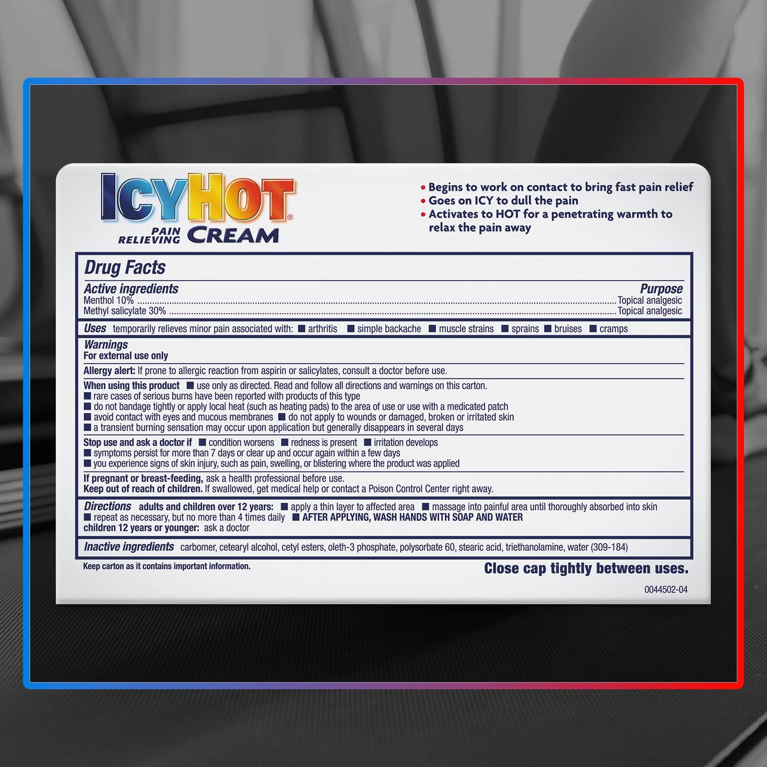 ICY HOT Pain Relieving Cream Extra Strength 3 oz ( Packs of 5) Icy Hot uk supplements