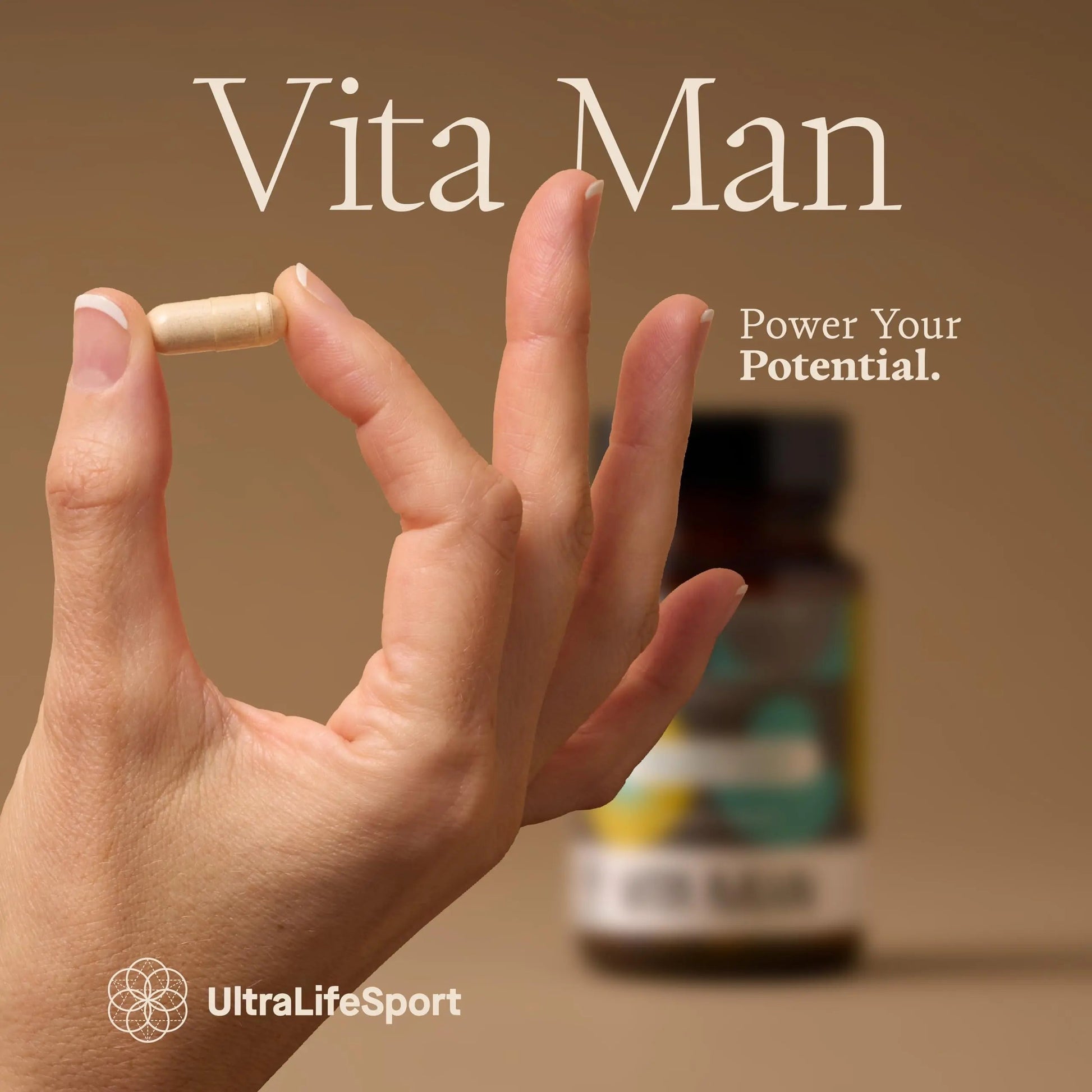 Ultra Life Sport - VITA Man Premium Men's Multivitamin - 30 Capsule Daily Vitamins for Men with Vitamin E, K2 MK-7, and B Vitamins for Maximum Absorption Ultra Life Sport uk supplements