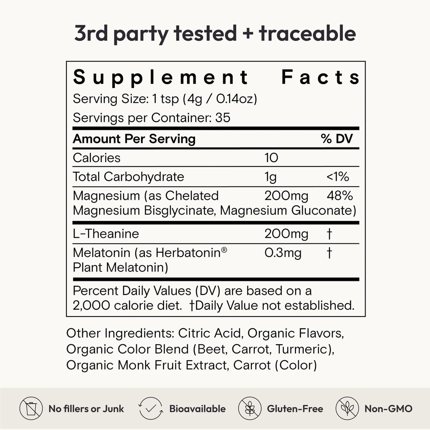 Moon Juice Sleepy Magnesi-Om - Sleep Supplement Powder with Magnesium Glycinate, L-Theanine & Plant-Based Melatonin, Sugar-Free Bedtime Drink Mix for Deep Sleep w/o Grogginess, Cherry, 35 Servings Moon Juice uk supplements