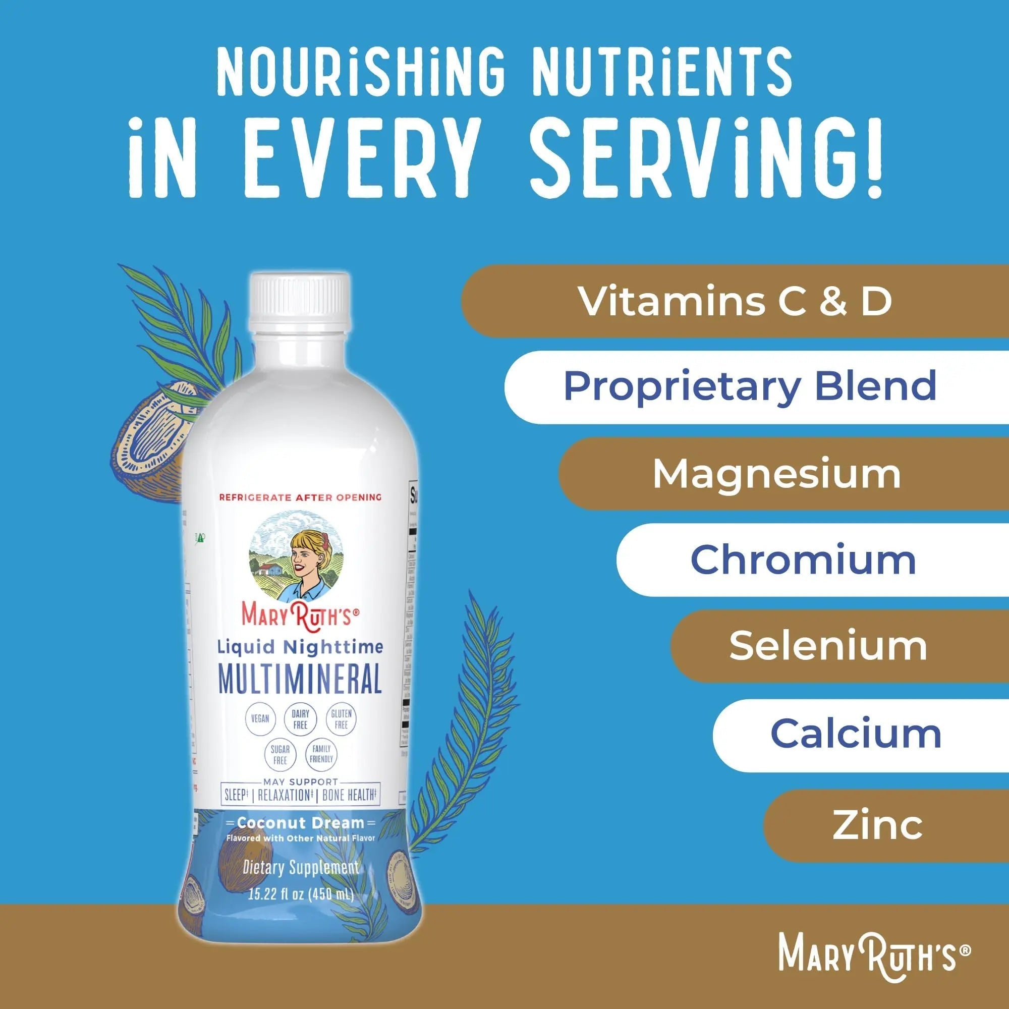 MaryRuth's Multivitamin Gummies for Women (Strawberry) & Liquid Nighttime Multimineral (Pineapple) | Clean Label Project Verified | MARYRUTH'S uk supplements
