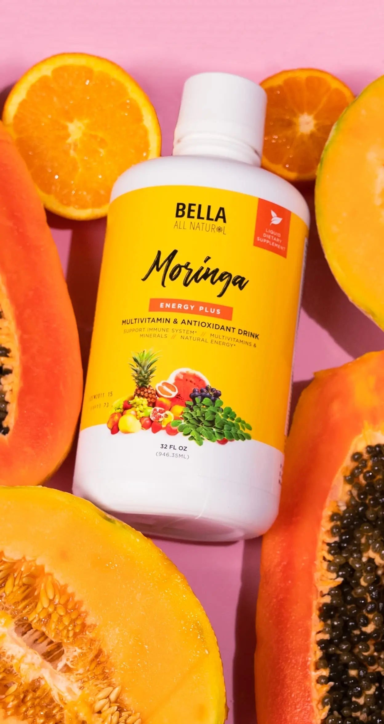 Bella All Natural Moringa Juice Energy Plus - Multivitamin and Antioxidant Drink - 32oz Bella All Natural uk supplements