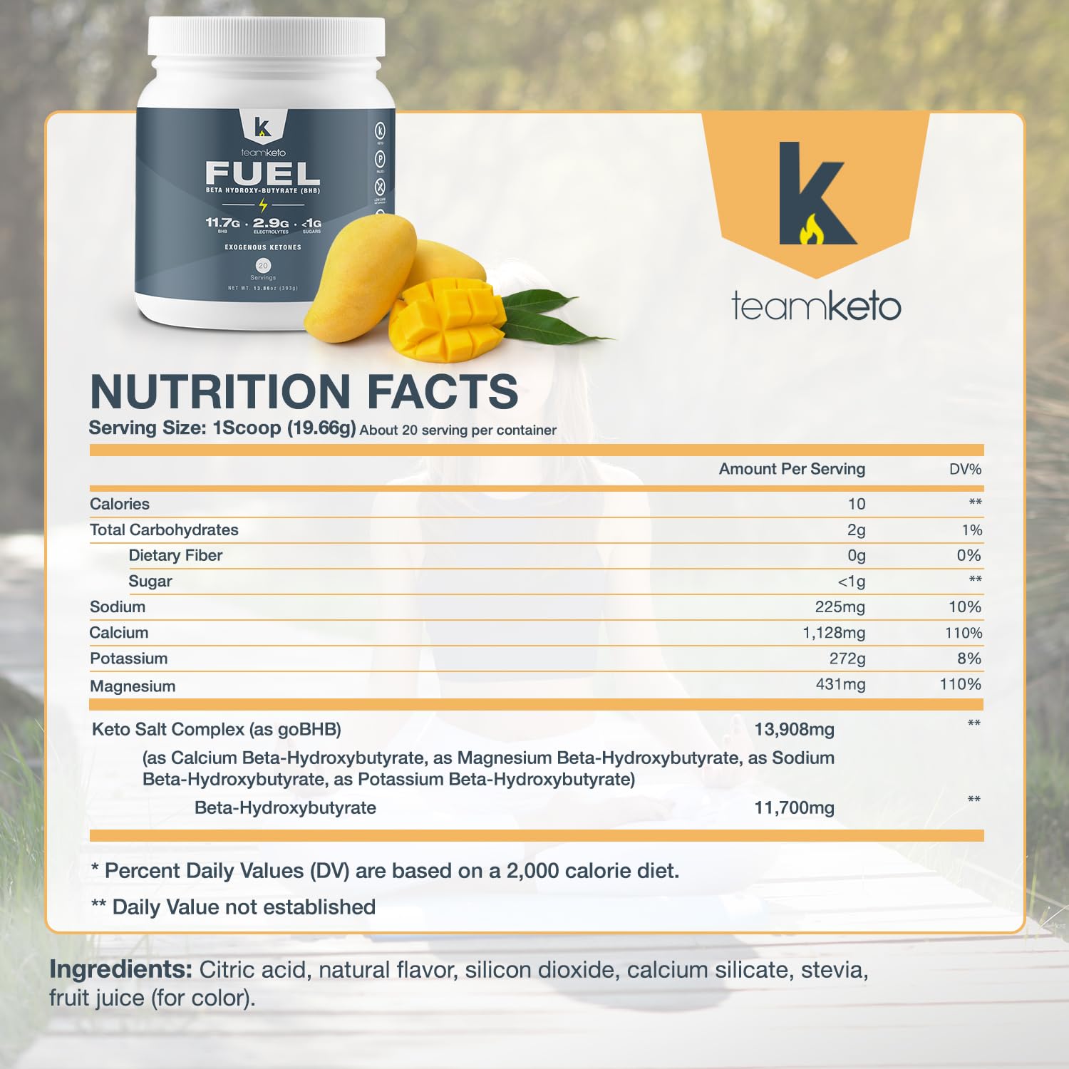 TeamKeto exogenous Ketones Powder, Pure Keto BHB Salts | Dairy & Gluten Free-Best Keto TeamKeto uk supplements