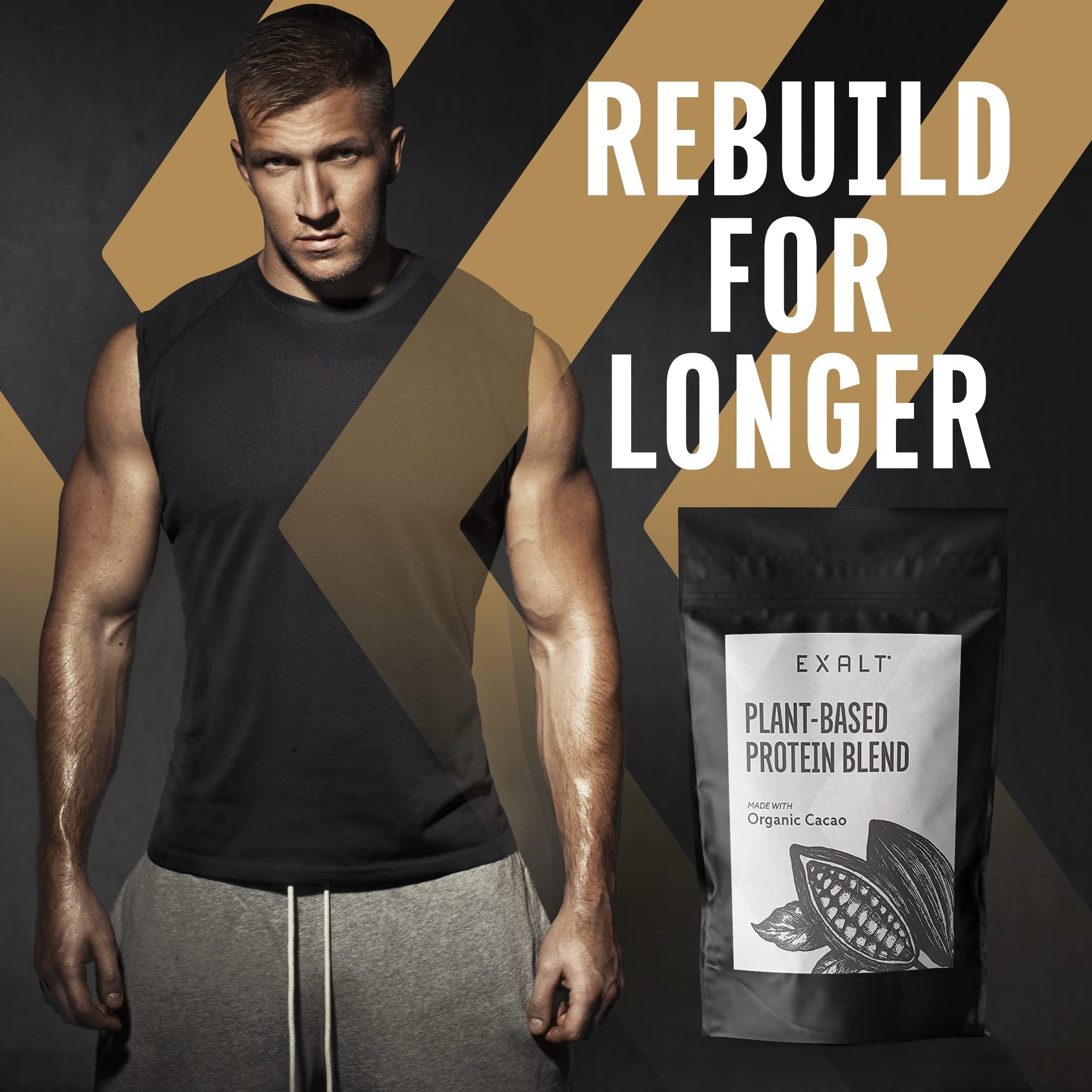 EXALT Vegan Protein Powder - 100% Plant-Based – Gluten Free - Keto Friendly EXALT uk supplements