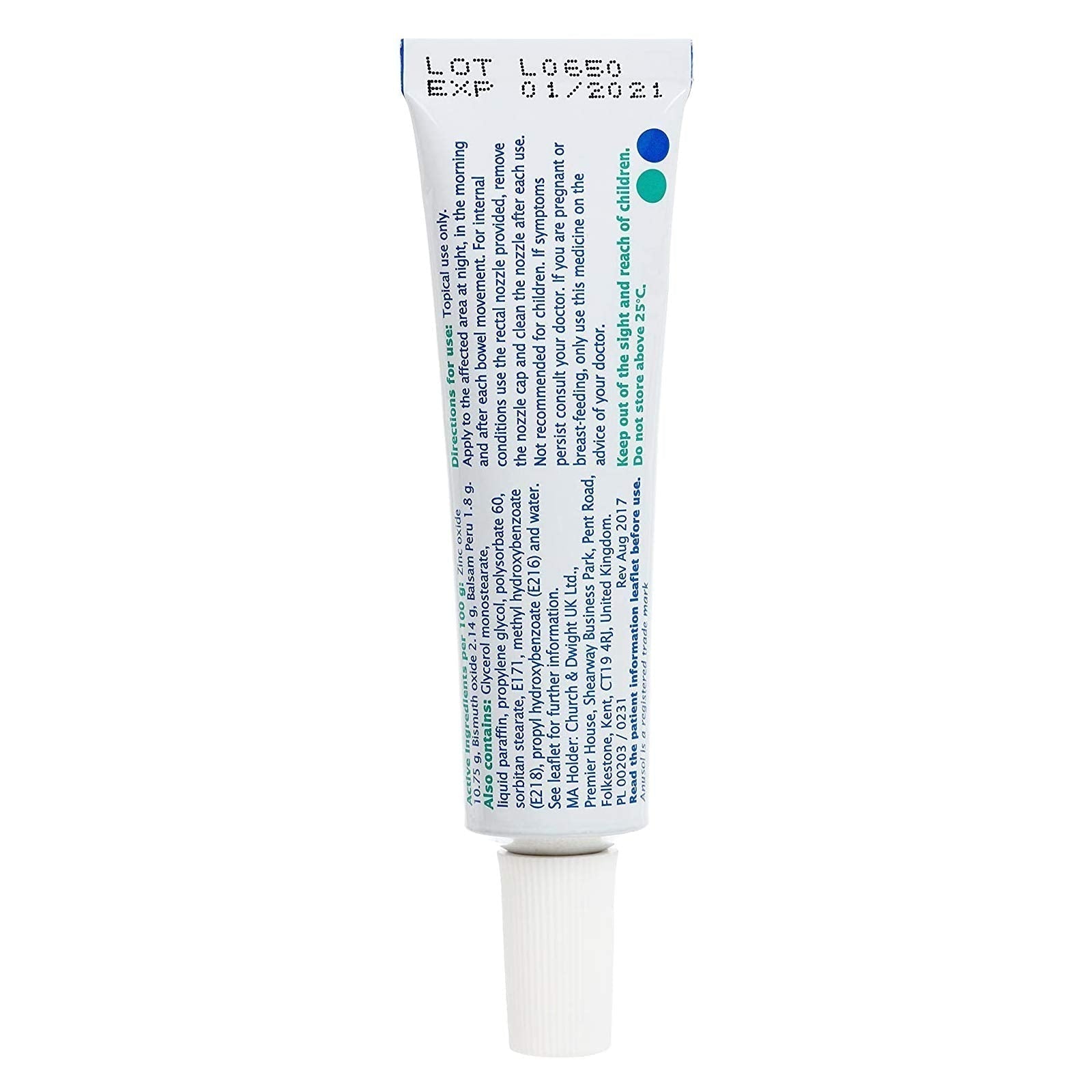 Anusol Cream Haemorrhoid Treatment 23G Anusol uk supplements