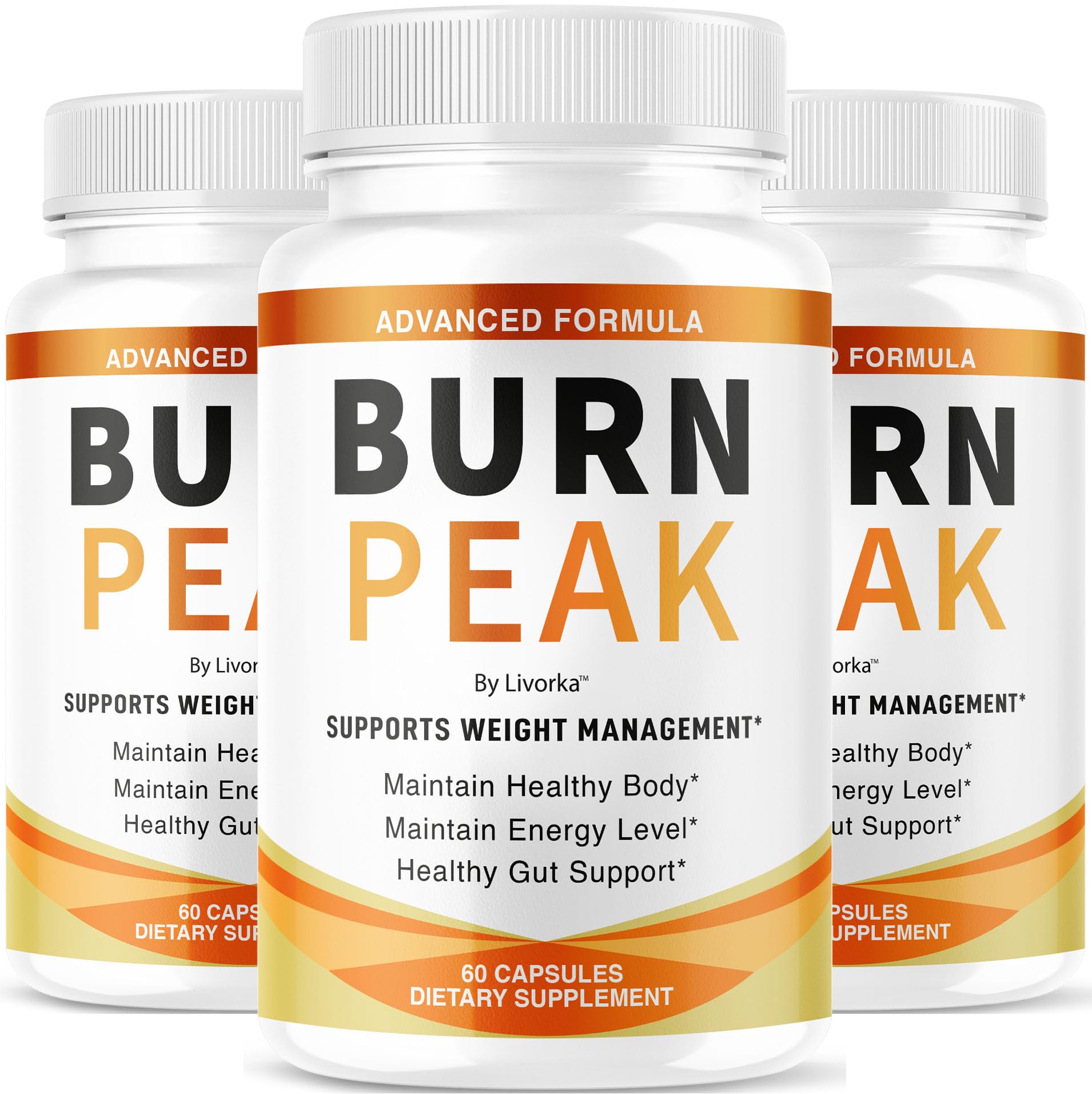 (3 Pack) Burn Peak Capsules - Official BurnPeak Weight Pills Advanced Premium Support, All Natural Burn Peak Pink Salt Trick Supplement for Overall Health & Wellness Reviews, 180 Capsules for 3 Months LIVORKA uk supplements