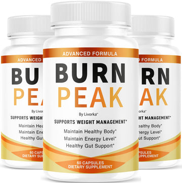 (3 Pack) Burn Peak Capsules - Official BurnPeak Weight Pills Advanced Premium Support, All Natural Burn Peak Pink Salt Trick Supplement for Overall Health & Wellness Reviews, 180 Capsules for 3 Months LIVORKA uk supplements
