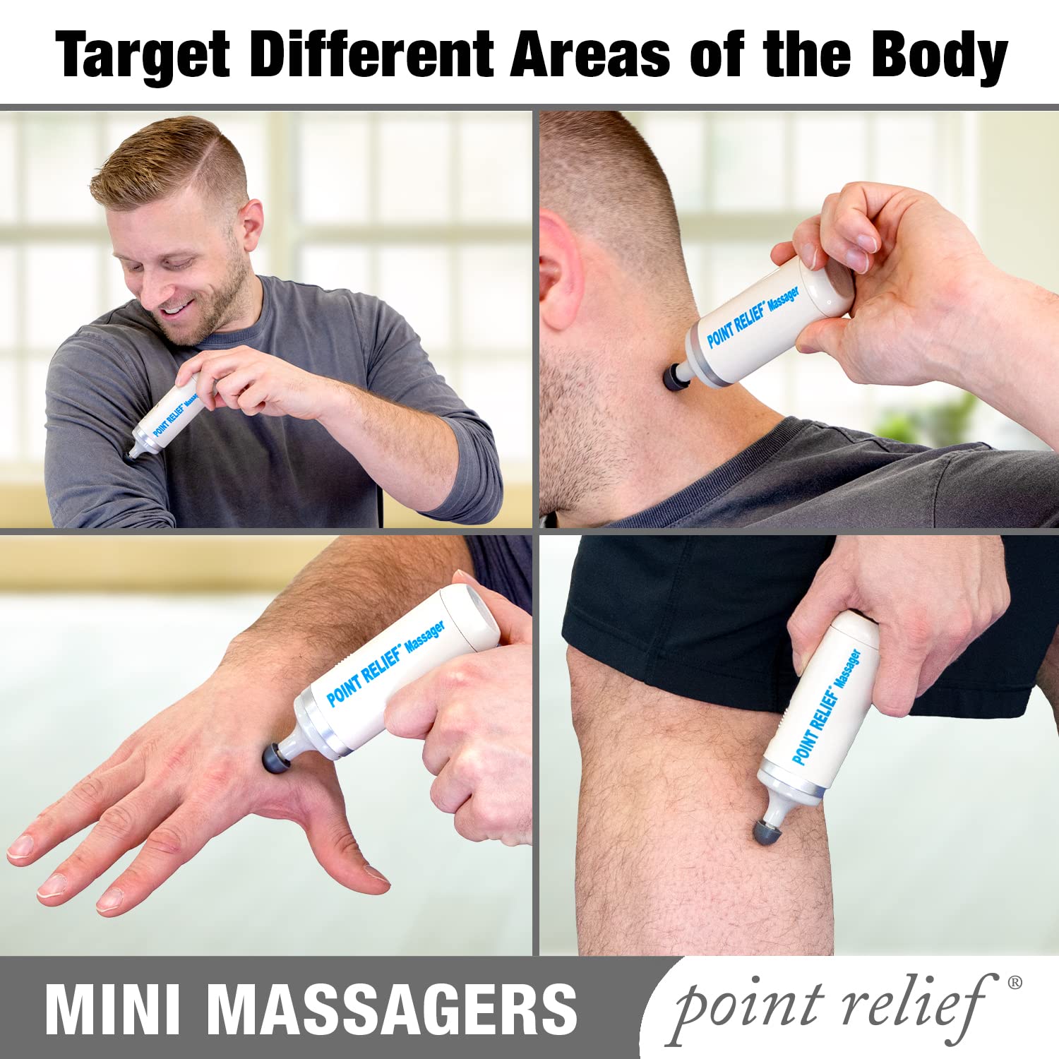 Point Relief 14-1050 Mini Massager for Handheld Targeted Massage Therapy Relieve Muscle Pain Point Relief uk supplements