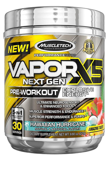 Pre Workout Powder | MuscleTech Vapor X5 for Men & Women, Energy Drink Mix Sports MuscleTech uk supplements