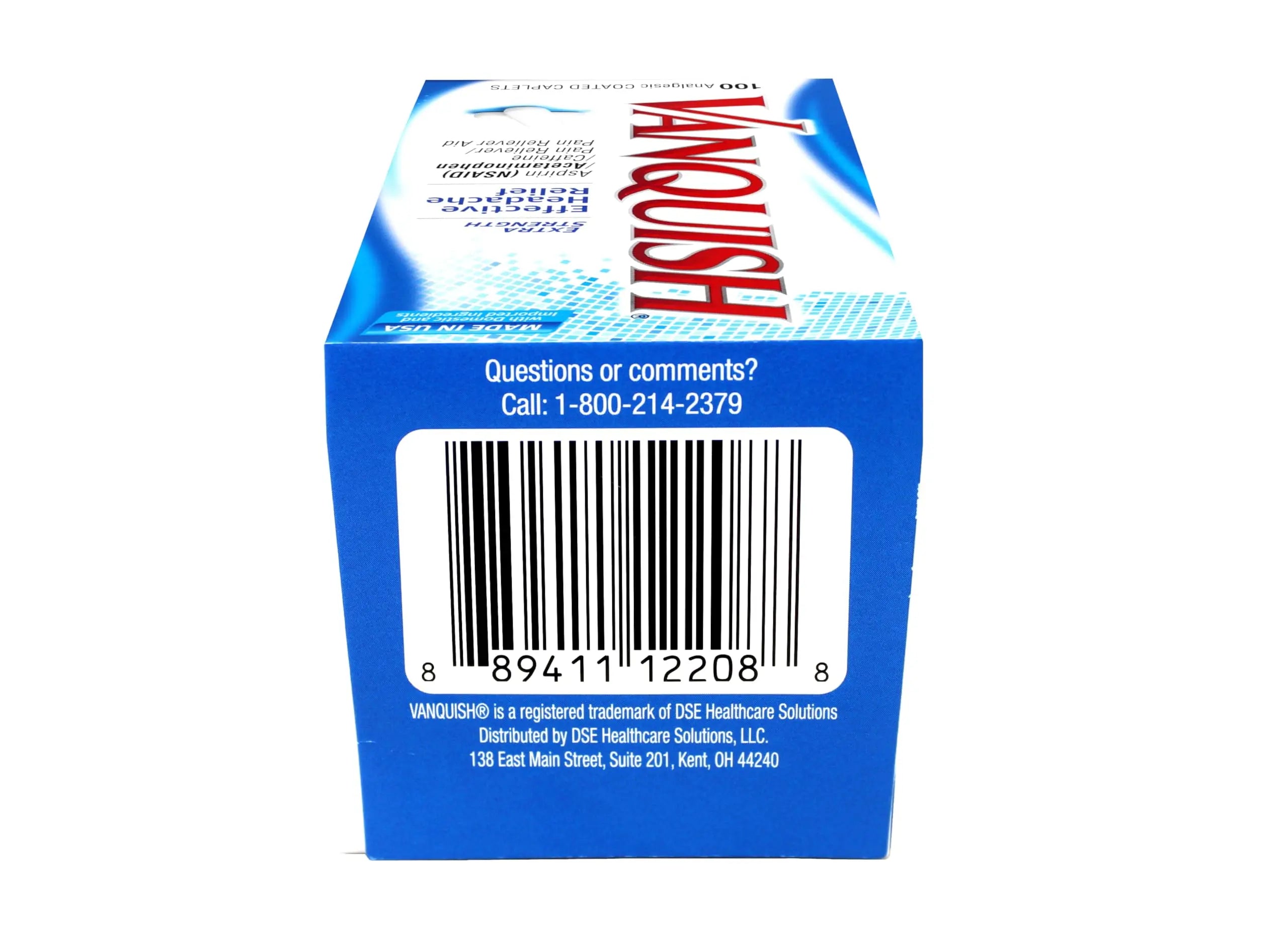 Vanquish Extra Strength Pain Reliever Caplets-100 ct. (Pack of 3) Vanquish uk supplements