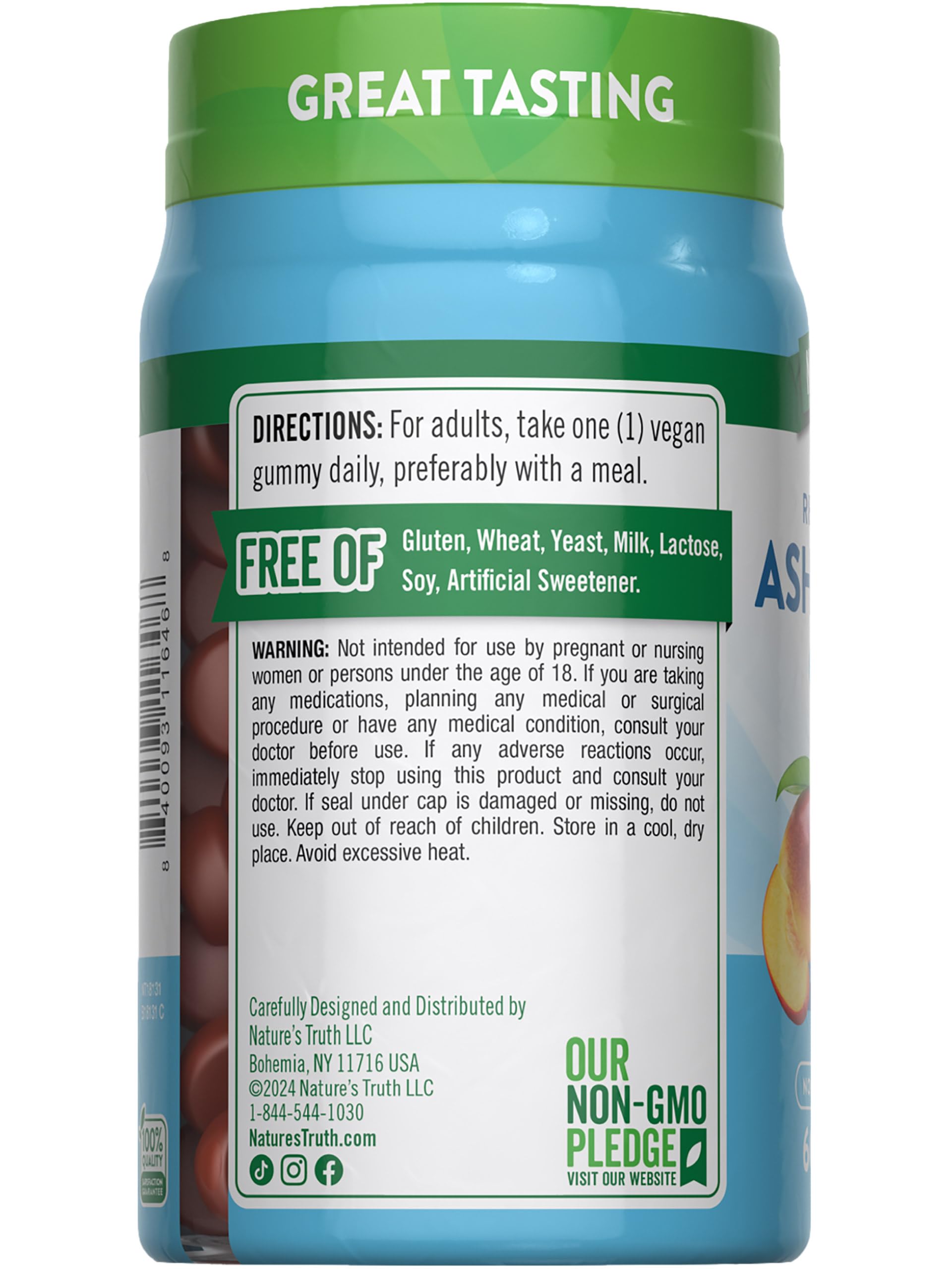 Nature's Truth Ashwagandha Gummies | 60 Count | Tropical Flavor | Vegan, Non-GMO, & Gluten Free Supplement Nature's Truth uk supplements