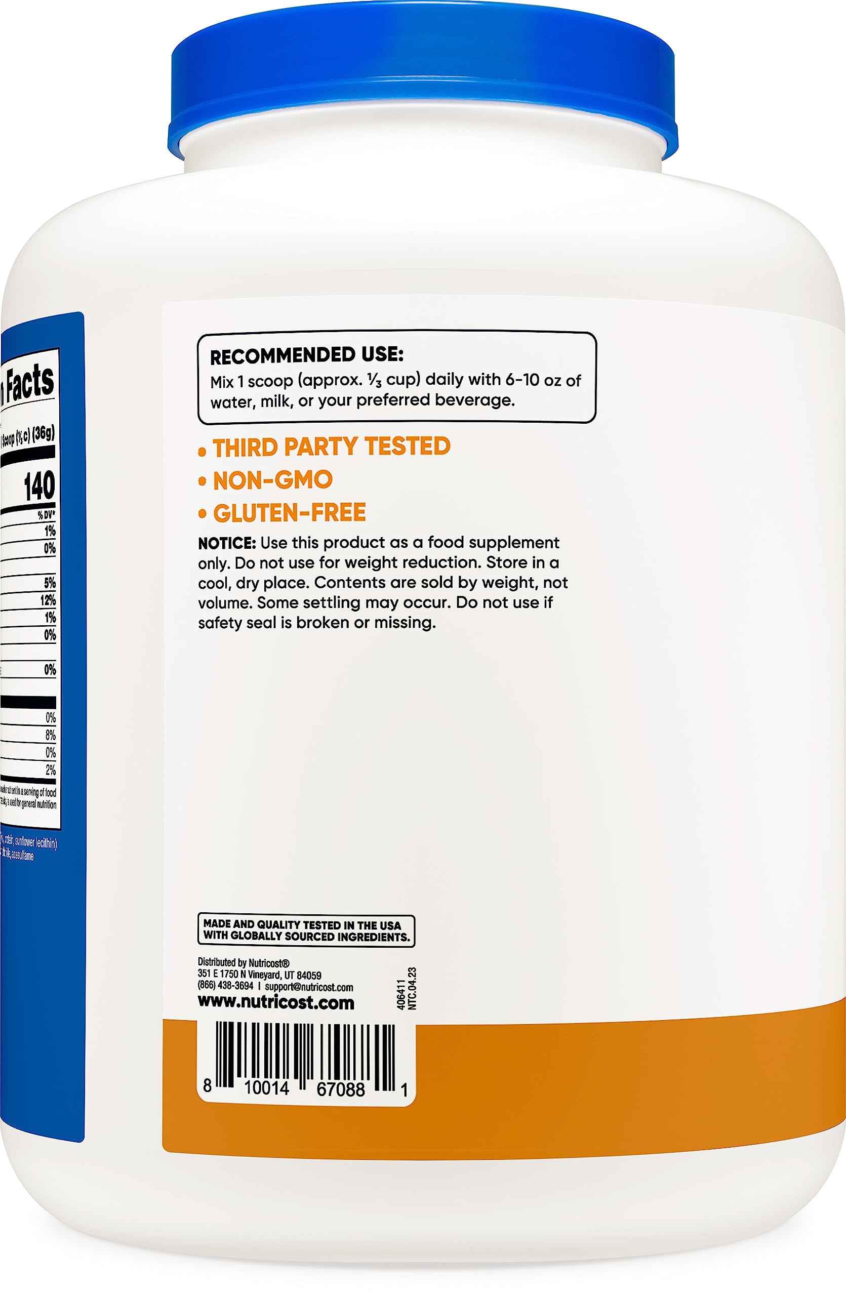 Nutricost Whey Protein Isolate (Salted Caramel, 5LBS) Nutricost uk supplements