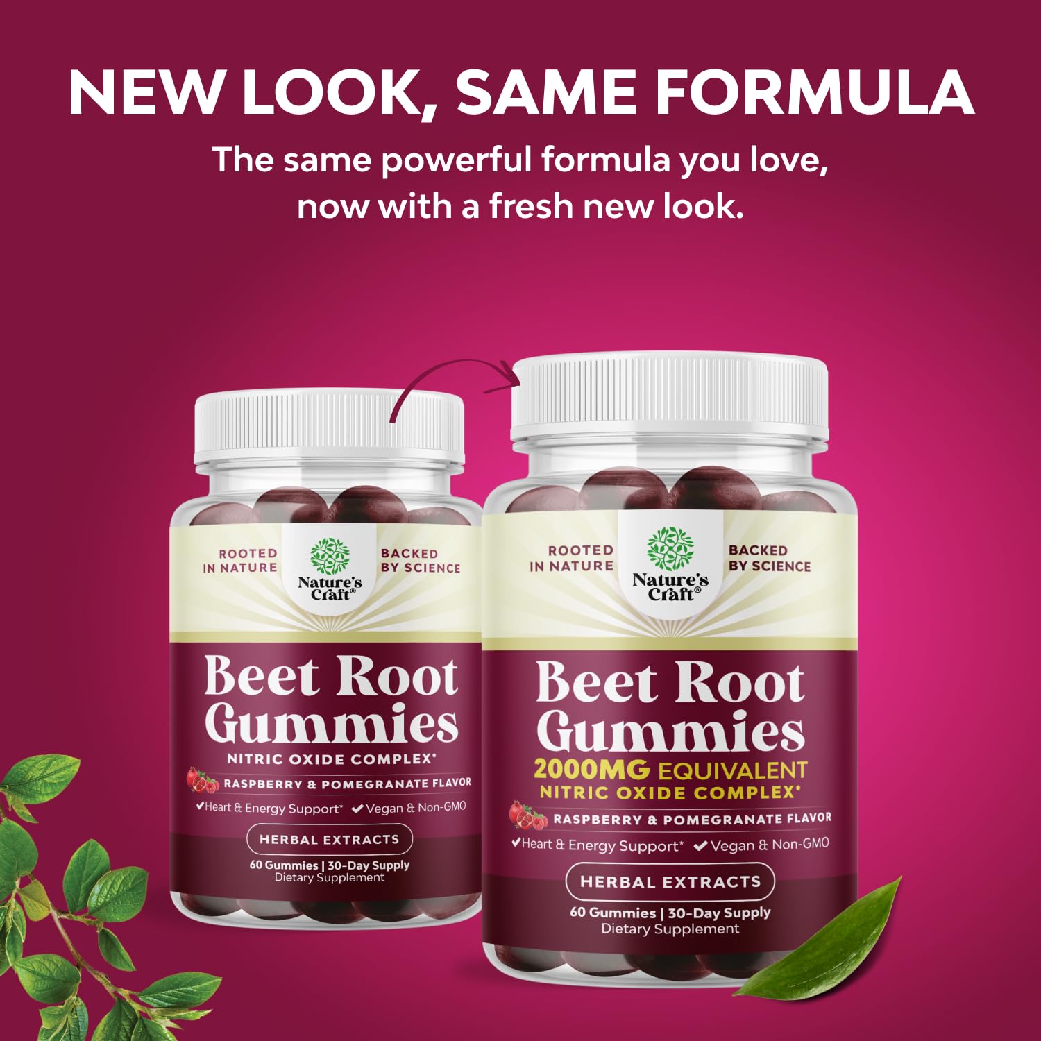 Flow Boosting Beet Root Gummies - Invigorating Beet Gummies for Adults Nitric Oxide Energy & Heart Health Support with Grapeseed Pomegranate & Vitamin B12 - Vegan Non-GMO & Gluten Free - 60 Count Natures Craft uk supplements