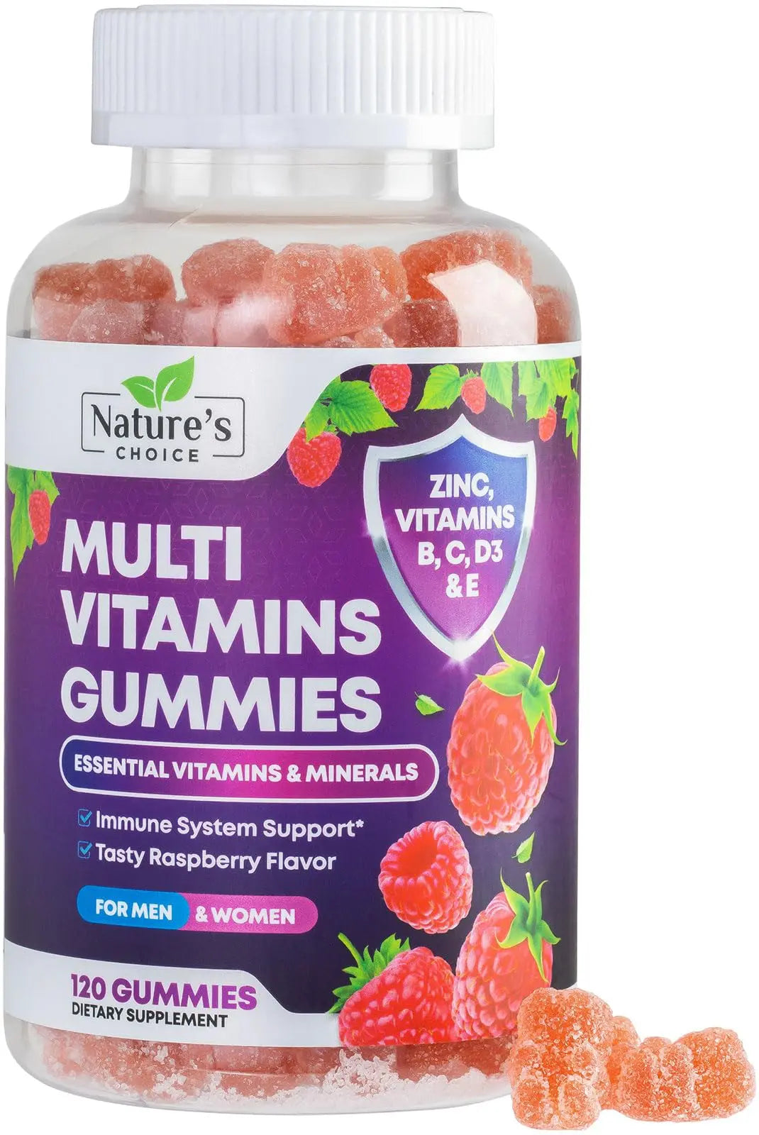 Multivitamin Gummies for Adults - Complete Adult Multivitamins Gummy with Essential Vitamins A, C, D, E, & High Potency B12 for Women & Men Nature's Choice uk supplements