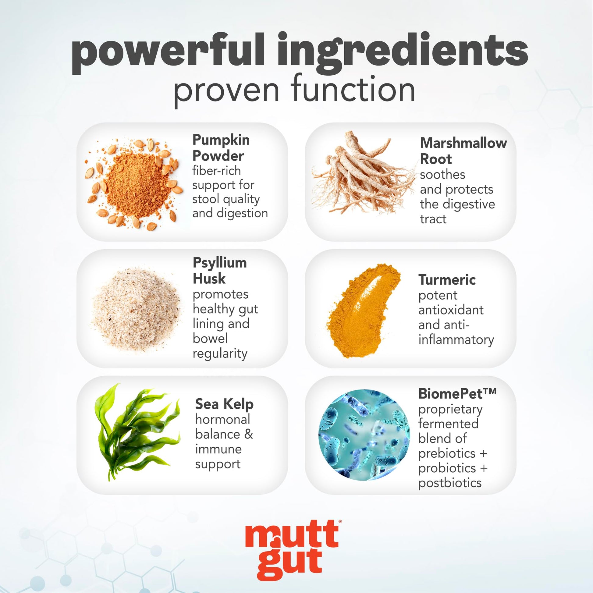 MuttGut® 3-in-1 Puppy & Dog Probiotics + Prebiotics + Postbiotics Chews - Promotes Digestive Health, Supports Immune System and Overall Health - Dog Diarrhea Relief & Immune Support - 60 Soft Chews MUTTGUT uk supplements