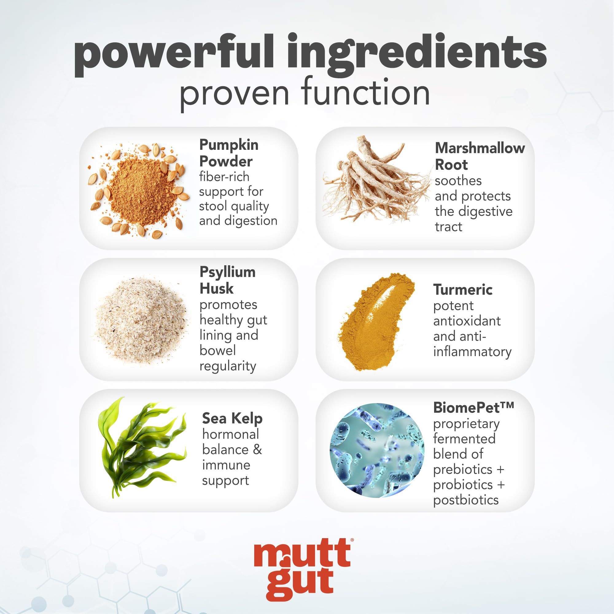 MuttGut® 3-in-1 Puppy & Dog Probiotics + Prebiotics + Postbiotics Chews - Promotes Digestive Health, Supports Immune System and Overall Health - Dog Diarrhea Relief & Immune Support - 60 Soft Chews MUTTGUT uk supplements