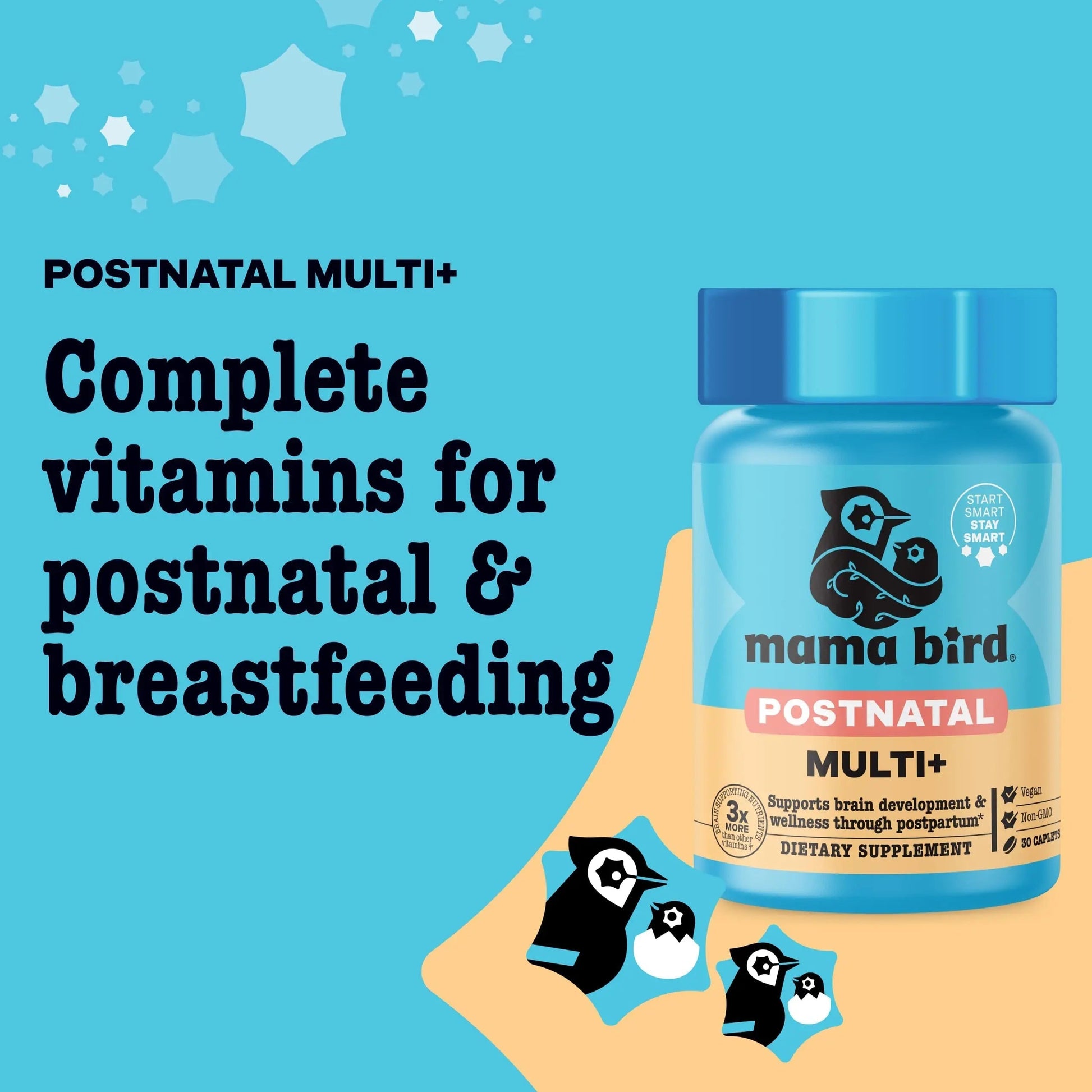 Best Nest Wellness Mama Bird Postnatal Vitamins for Breastfeeding and Postpartum, Whole Food Organic Blend Best Nest Wellness uk supplements