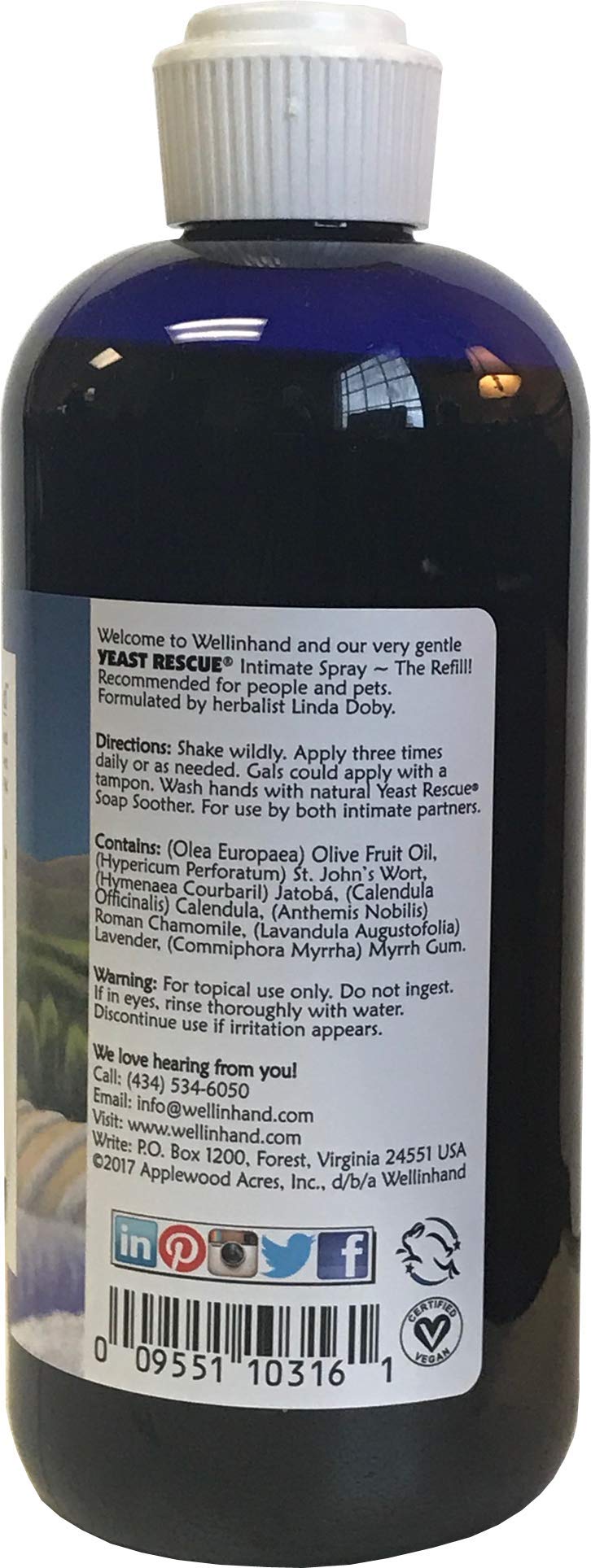 Yeast Rescue® Treatment 16 fl.oz. Refill - Economy Size Well-In-Hand uk supplements