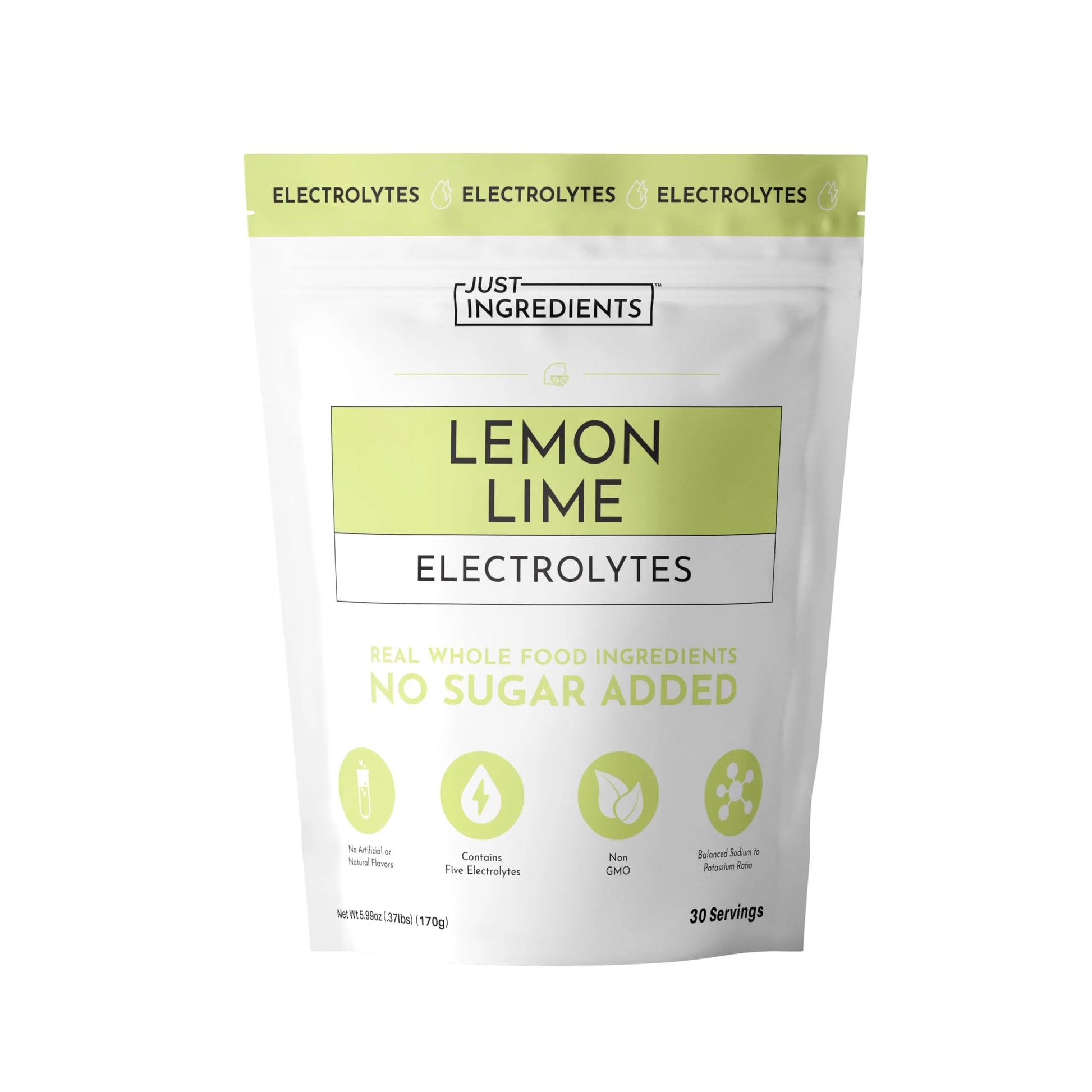 Lemon Lime Electrolytes – 30‑Serving Hydration Drink Mix with Coconut Water, Sea Salt, and Trace Minerals – Supports Energy, Recovery, and Electrolyte Balance* JUST INGREDIENTS uk supplements