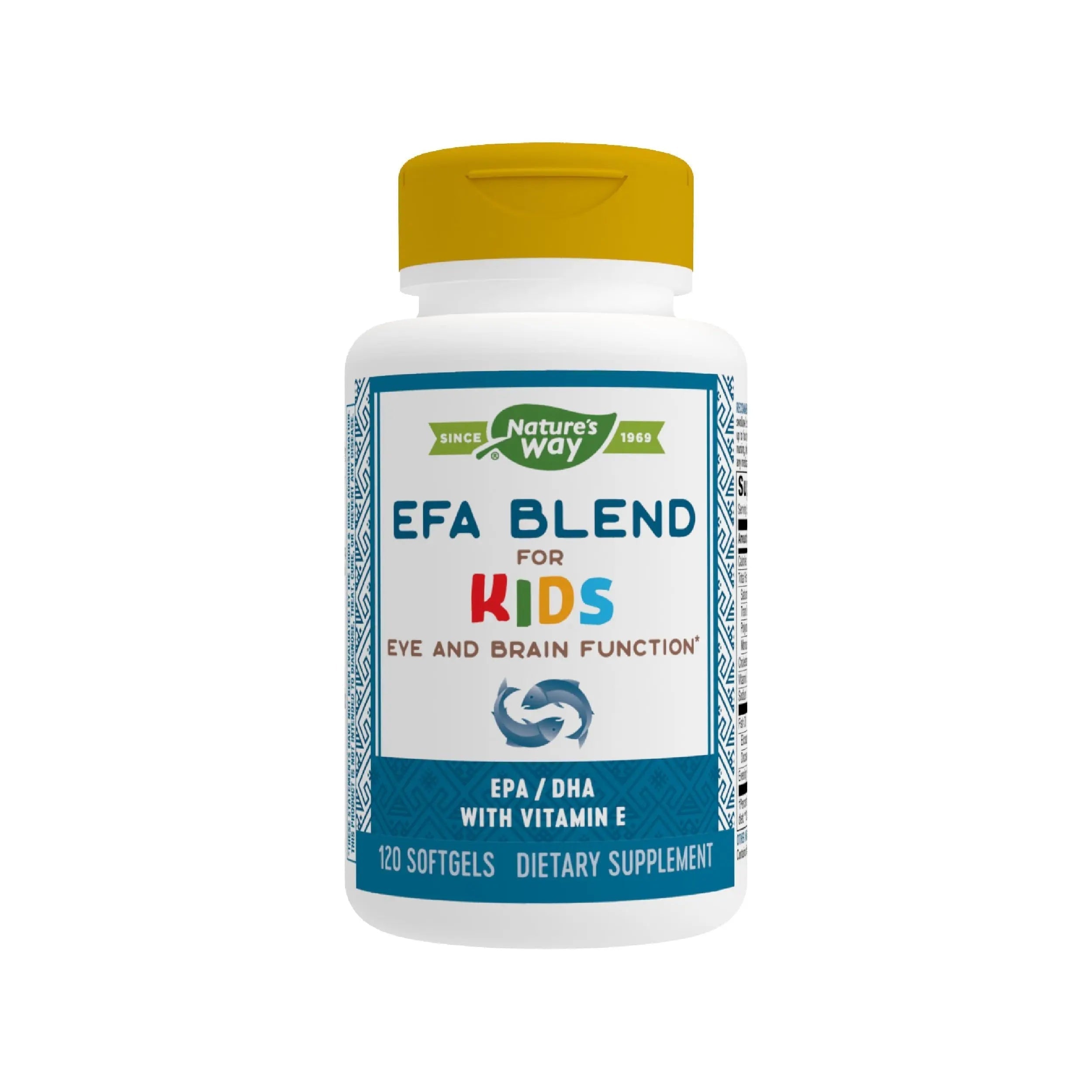 Nature's Way EFA Blend for Kids with vitamin E, Supports Eye and Brain Function*, 120 Softgels Nature's Way uk supplements