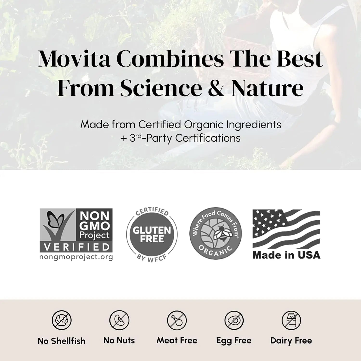 Movita Women’s Daily Multivitamin - Organic Fermented Whole Foods for Enhanced Energy, Immunity & Vitality - Vegan Movita uk supplements