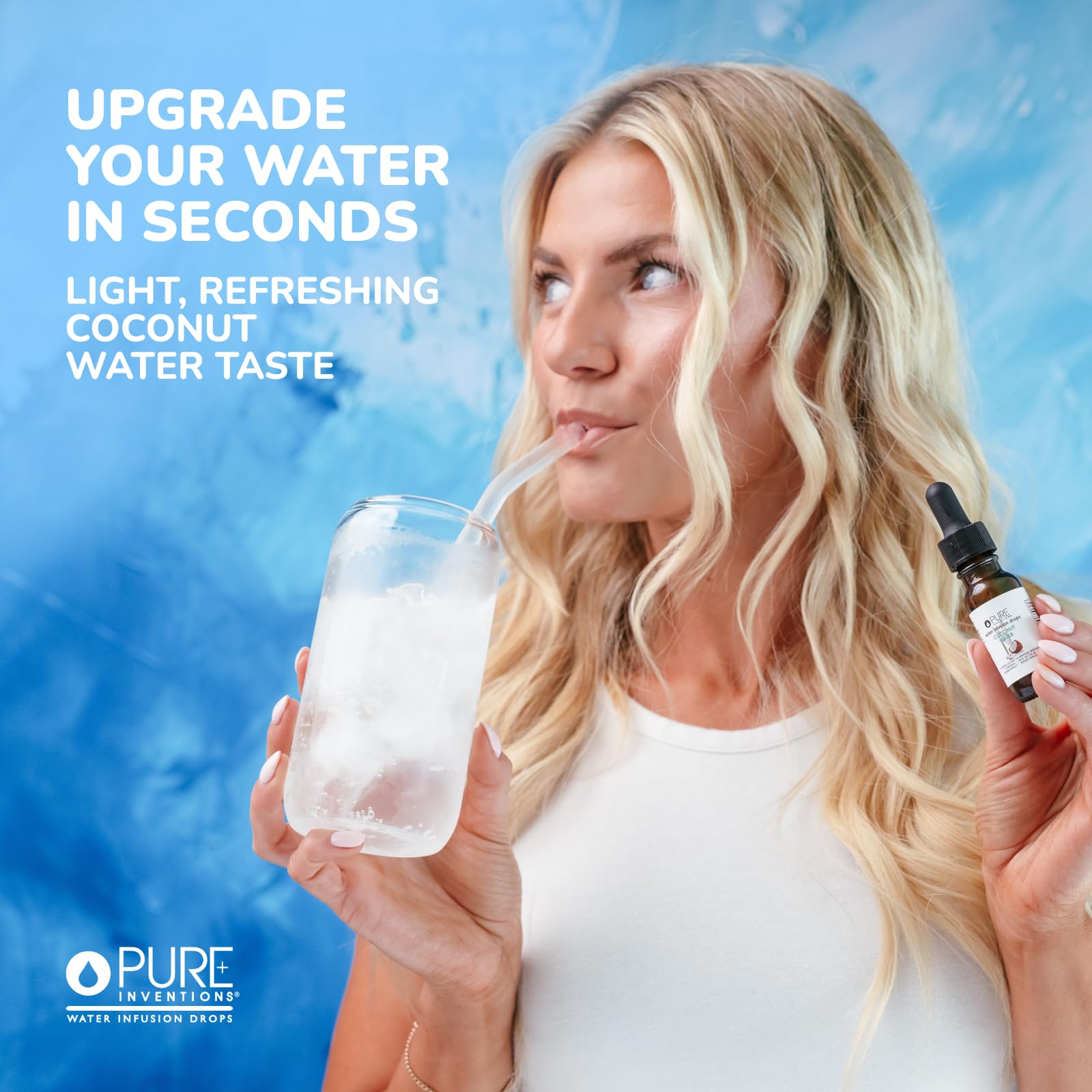 Pure Inventions - Coconut Water Infusion Drops – Electrolytes - Sugar-Free Hydration, Zero Calories, No Artificial Sweeteners, Clean Ingredients, 30 Servings Pure Inventions uk supplements