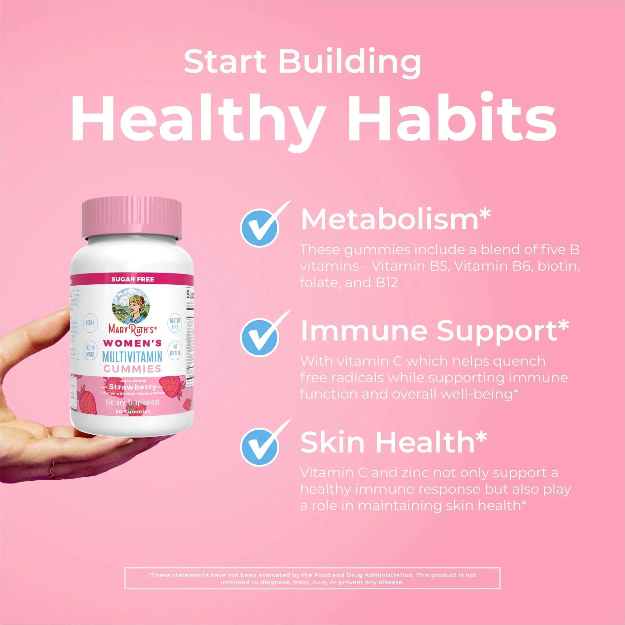 MaryRuth's Multivitamin Gummies for Women (Strawberry) & Liquid Nighttime Multimineral (Coconut, 32oz) | Clean Label Project Verified MARYRUTH'S uk supplements