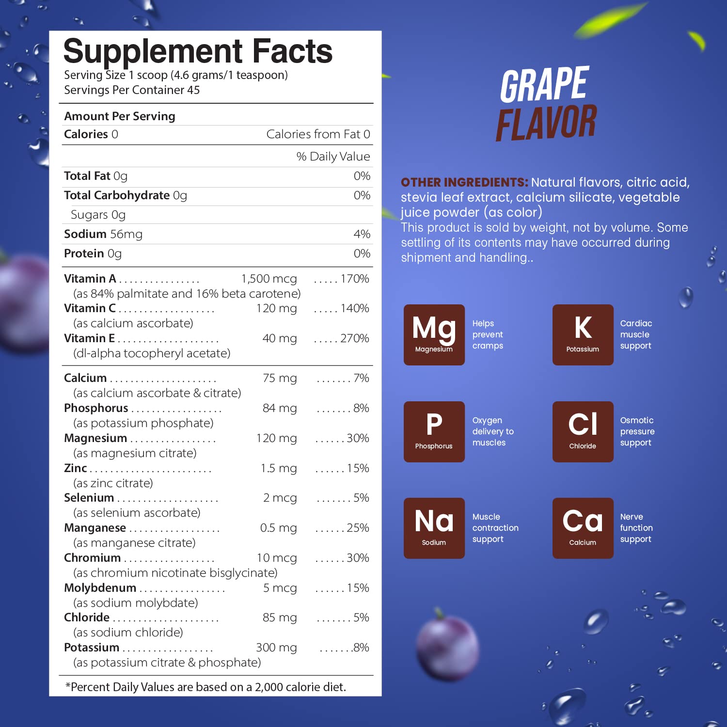 Electrolyte Powder - Refreshing Workout Recovery Electrolytes, Sugar Free, Gluten Free Pride Naturals, Inc uk supplements