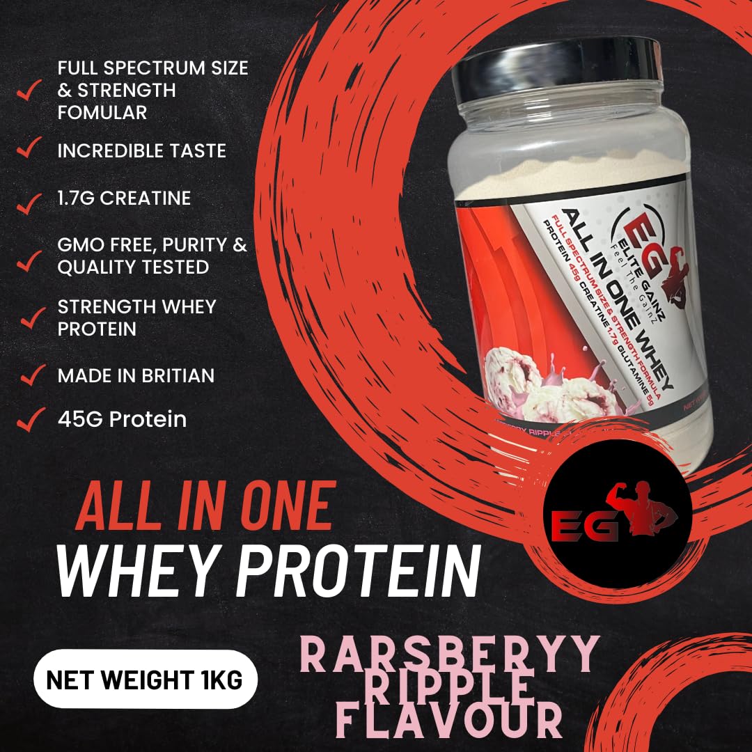 All in One Whey Fuel Your Strength All-in-One Muscle Builder Whey Protein Shake, with 45g Protein Elite Gainz uk supplements