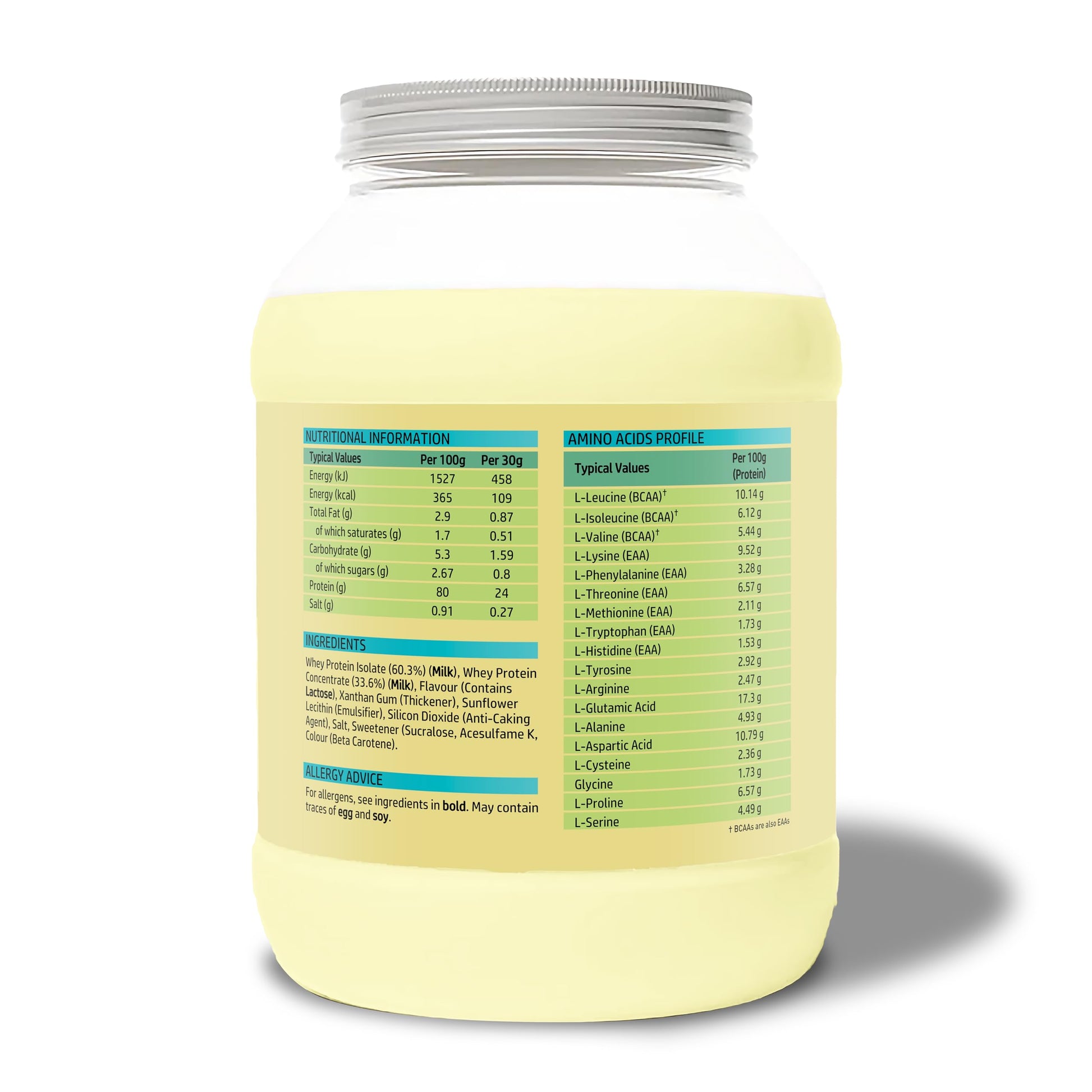 NutriVolv Whey Protein Isolate & Concentrate Powder | Vanilla Flavour 900g | 30 Servings NutriVolv uk supplements
