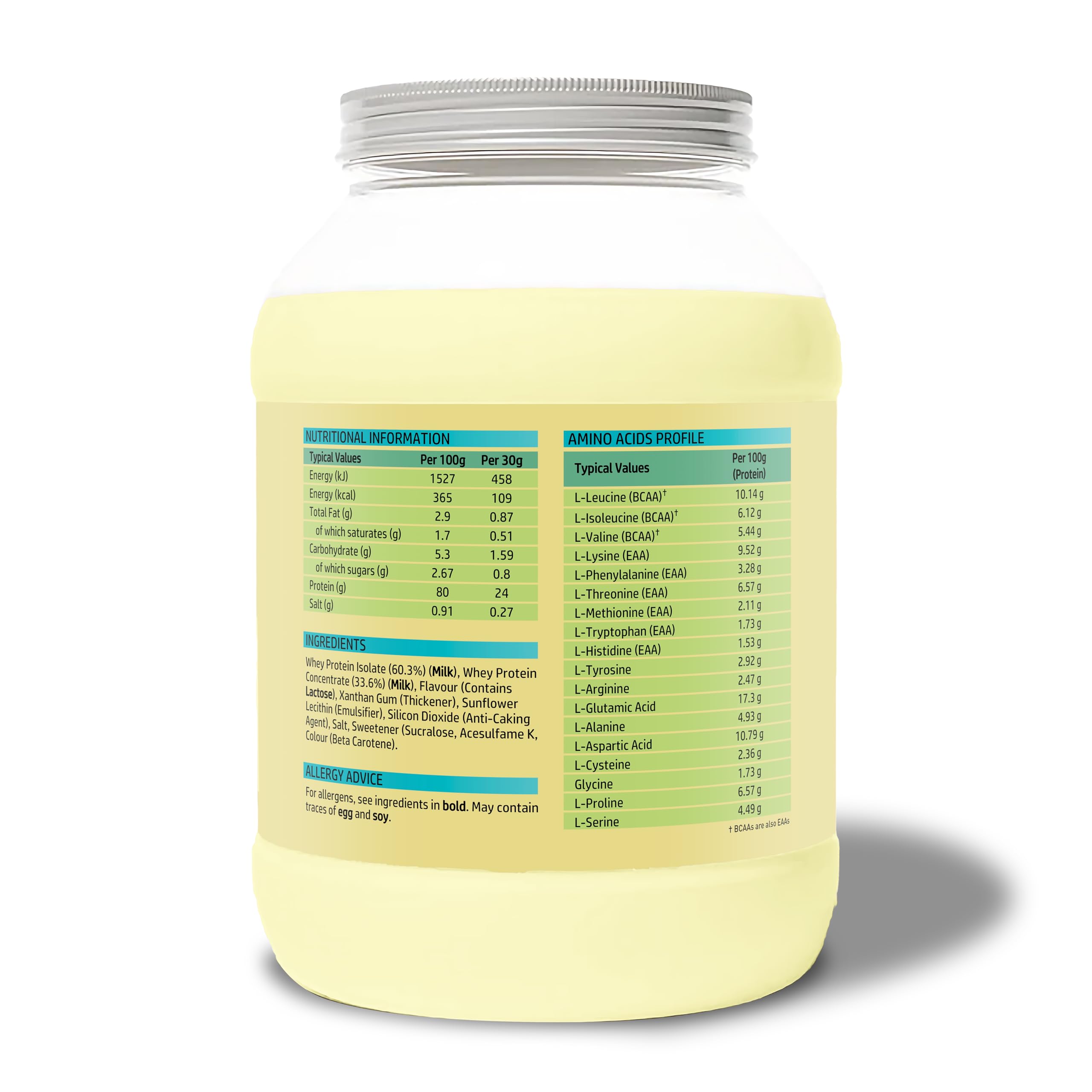 NutriVolv Whey Protein Isolate & Concentrate Powder | Vanilla Flavour 900g | 30 Servings NutriVolv uk supplements