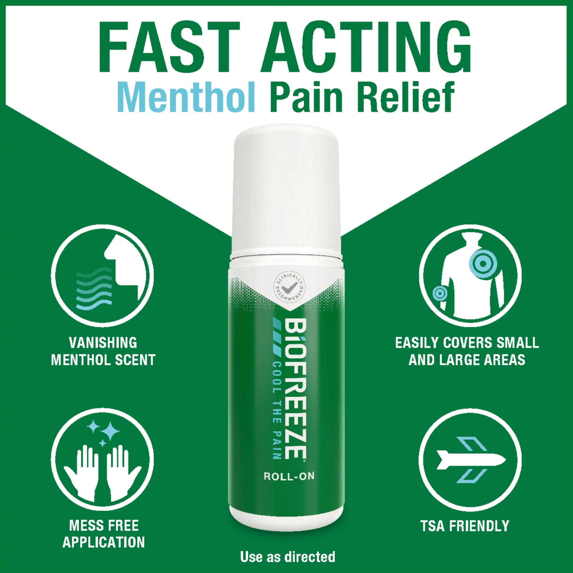 Biofreeze Roll-On Pain-Relieving Gel 3 FL OZ, Colorless (Pack Of 12) Topical Pain Reliever For Muscles And Joints From Arthritis, Backache, Strains, Bruises, & Sprains Biofreeze uk supplements