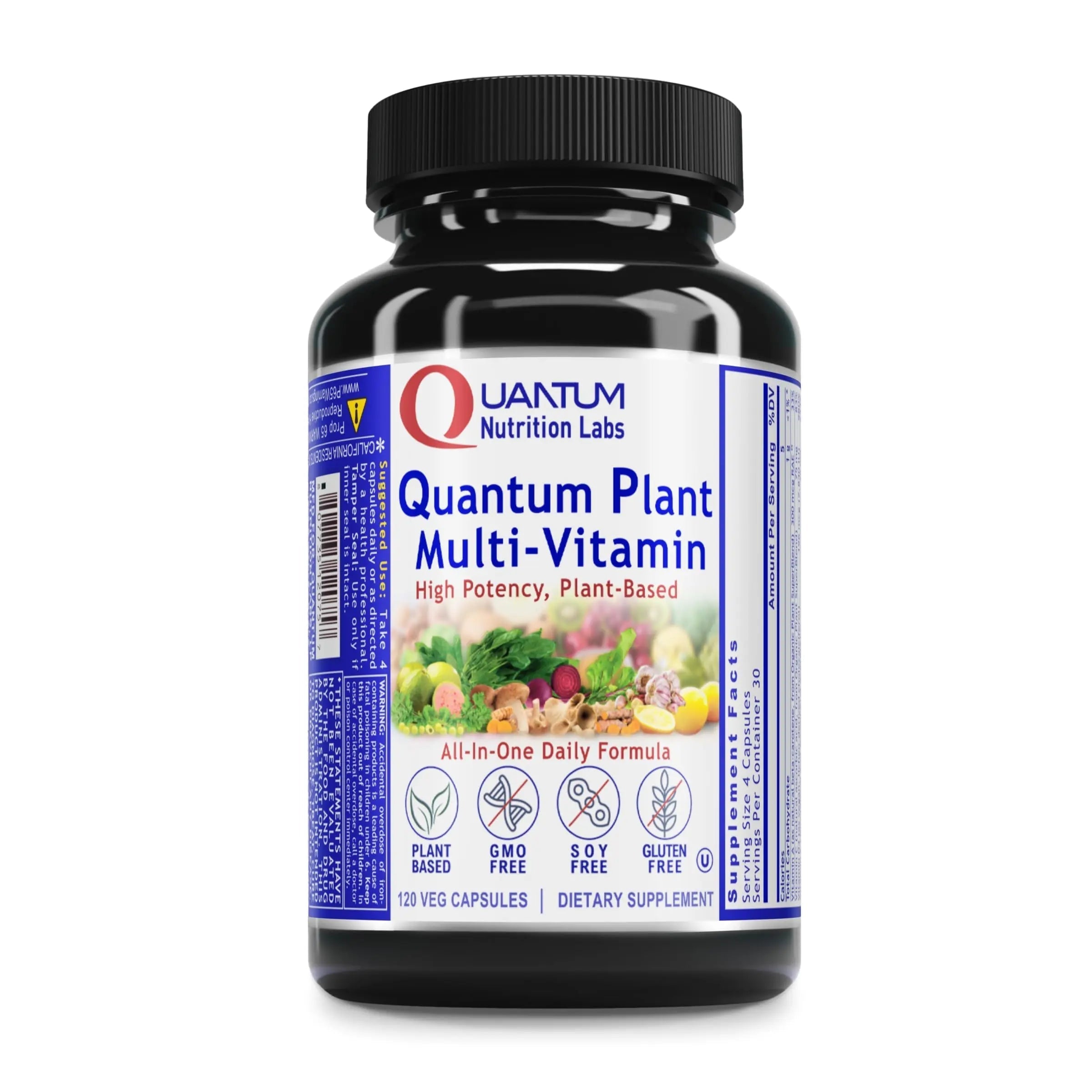 QNL Quantum Plant Multi-Vitamin - Complete Multivitamin - Immune Support for Adults - Natural Multivitamin for Men & Women Quantum Nutrition uk supplements