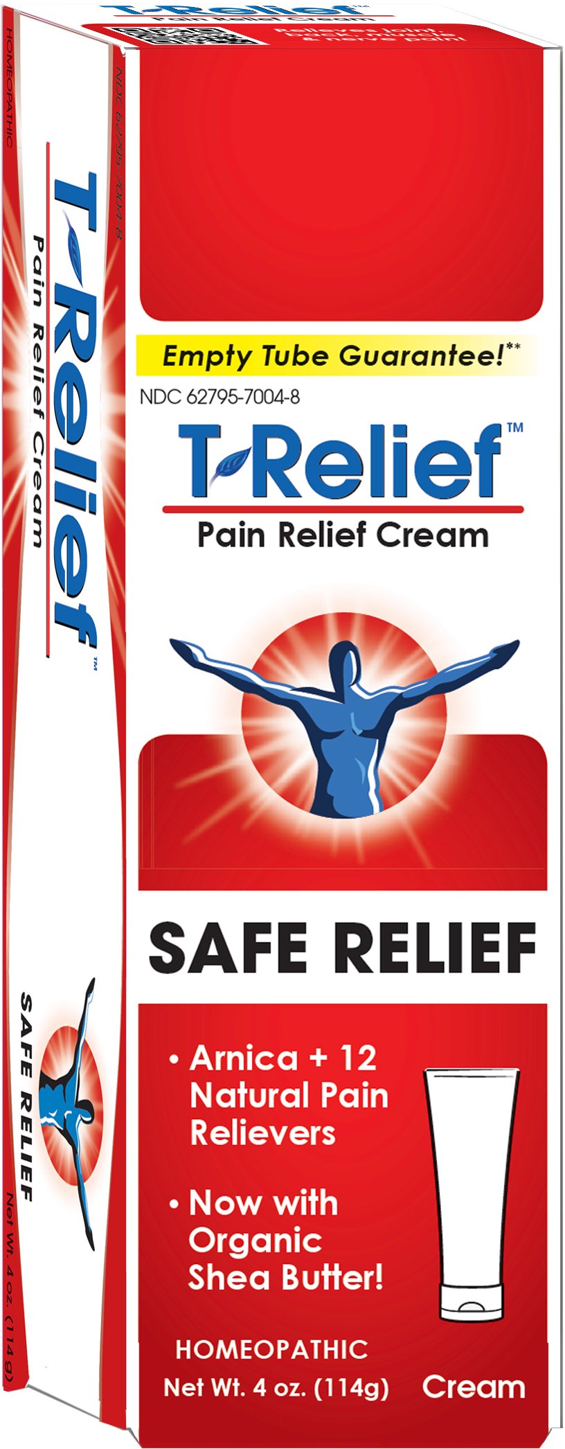 T-Relief Pain Relief cream,[114g] 4 oz MediNatura uk supplements