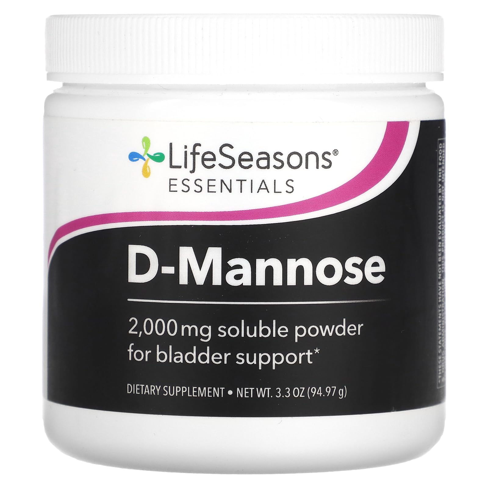 LifeSeasons D-Mannose Powder - Fast-Acting UTI Relief - Urinary Tract Health Supplement - Supports Healthy Levels of Microflora & Eases Bladder Discomfort - 45 Servings LifeSeasons uk supplements