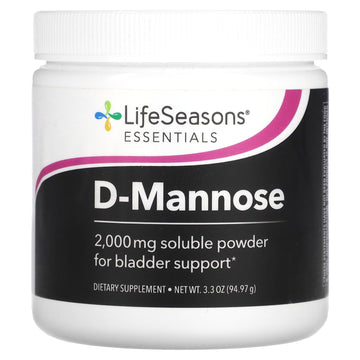 LifeSeasons D-Mannose Powder - Fast-Acting UTI Relief - Urinary Tract Health Supplement - Supports Healthy Levels of Microflora & Eases Bladder Discomfort - 45 Servings LifeSeasons uk supplements